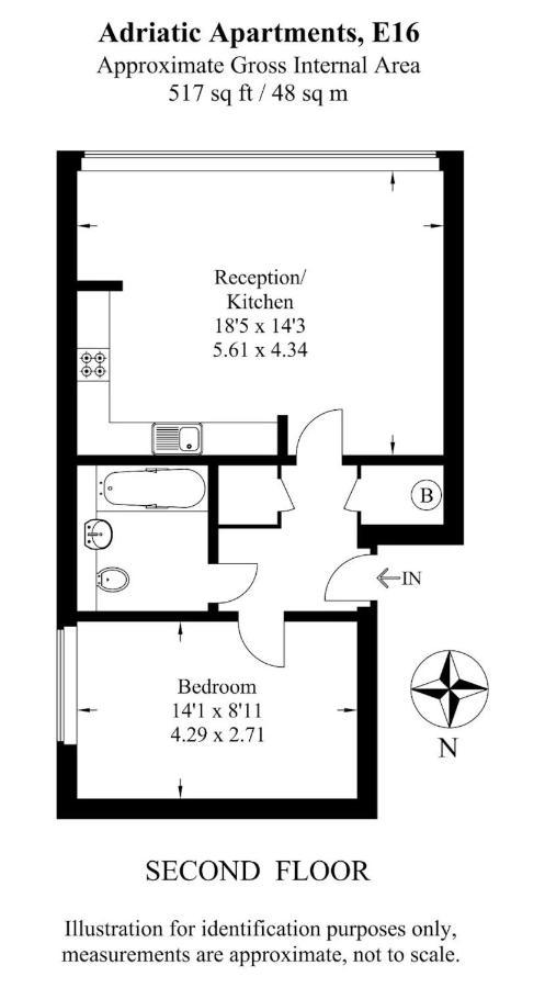 1 Bedroom With Dock Views In E16 Appartement