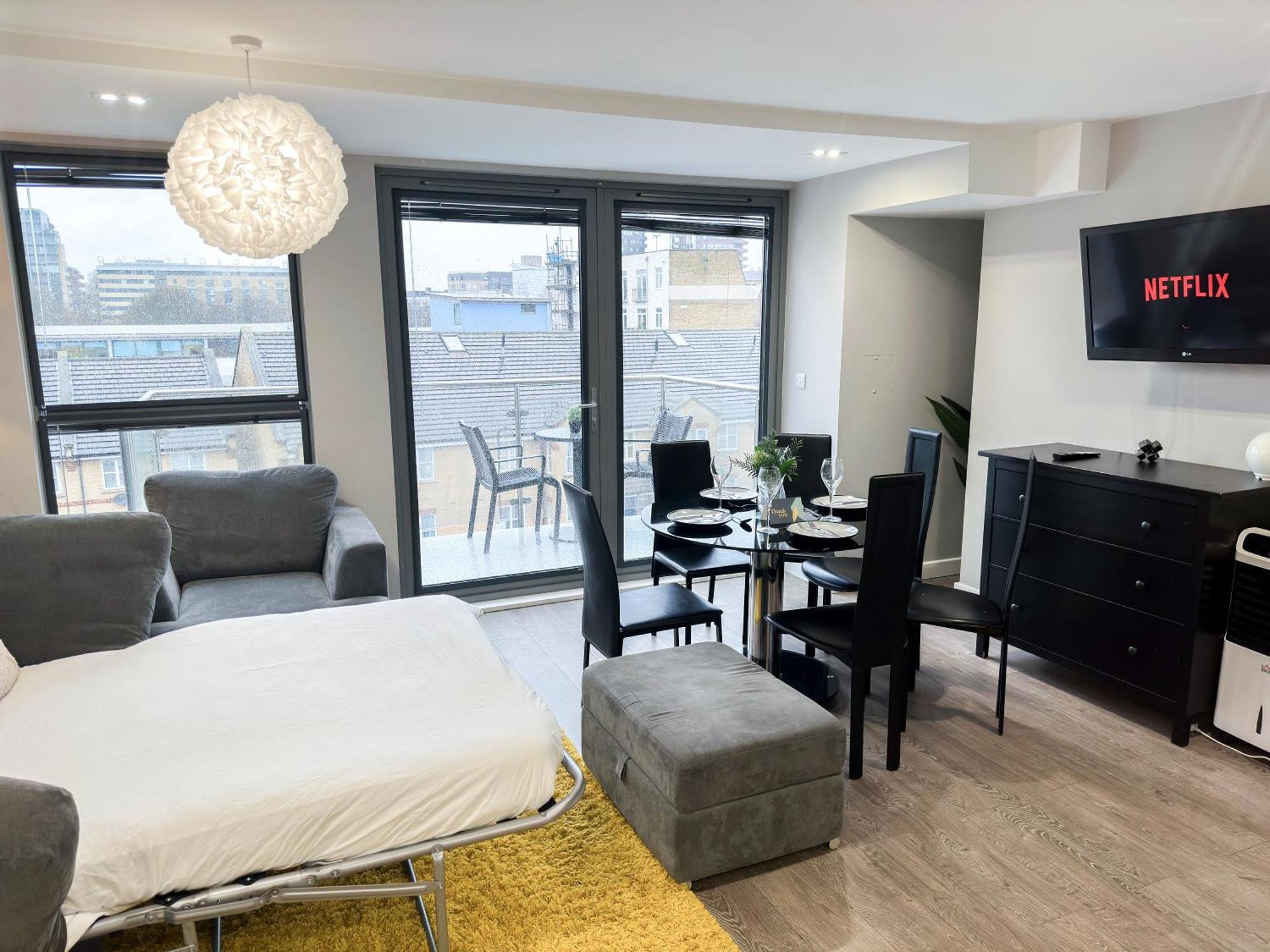 Contemporary With Private Terraces In Shoreditch, Hoxton, Islington Apartamento *