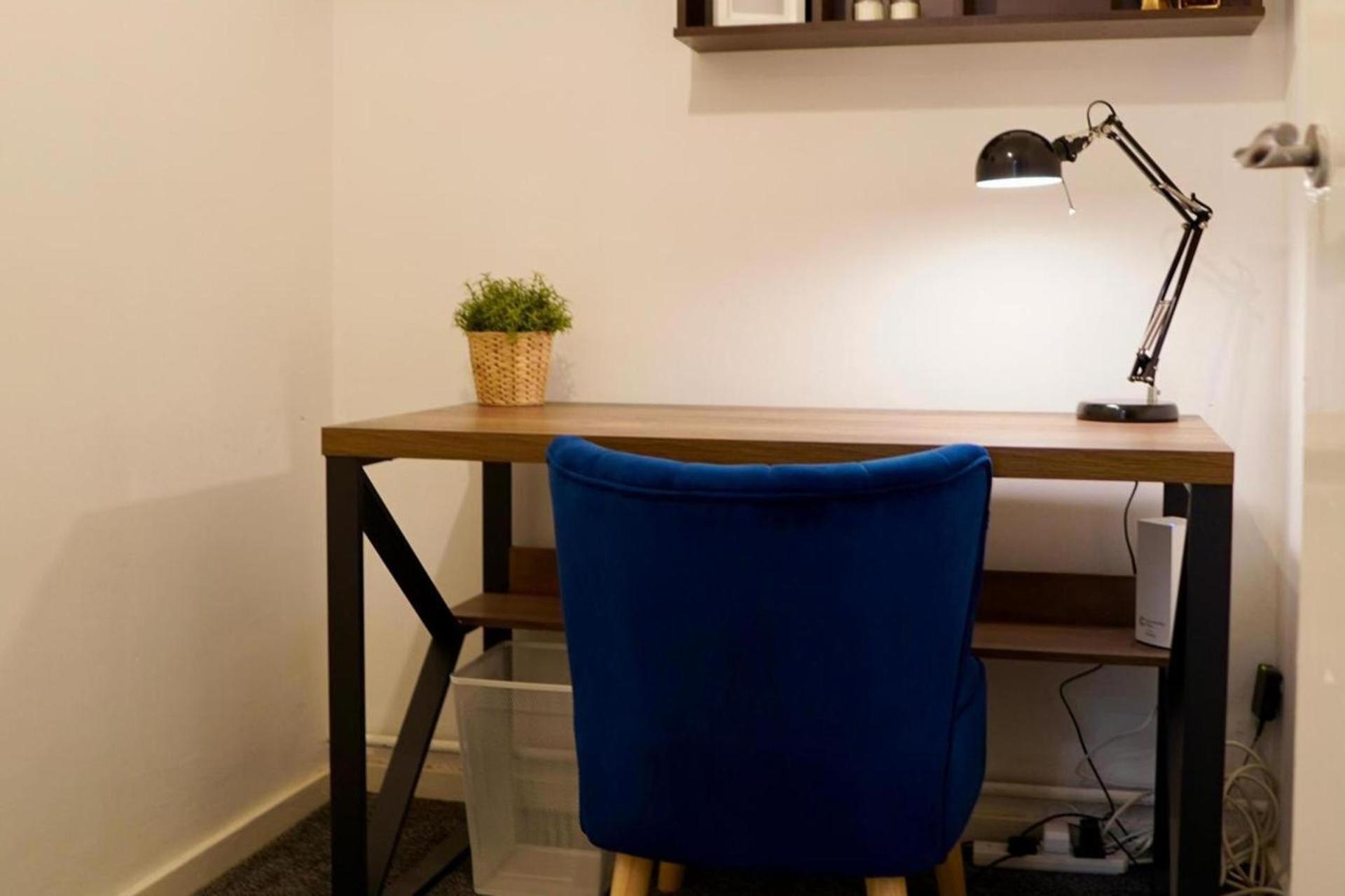 Apartamento 1br Balcony Cityview Office Ws98 *
