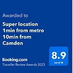 Super location 1min from metro 10min from Camden