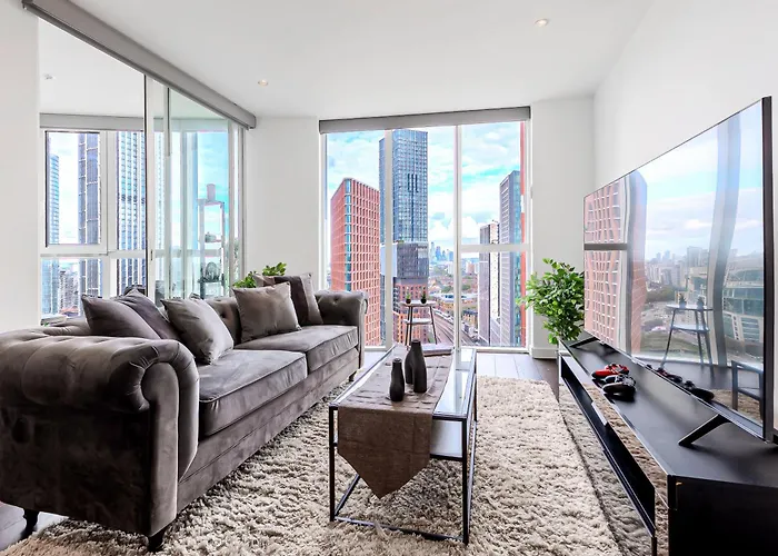 Bright 2Br High Floor Flat, Nine Elms, 3Min Tube