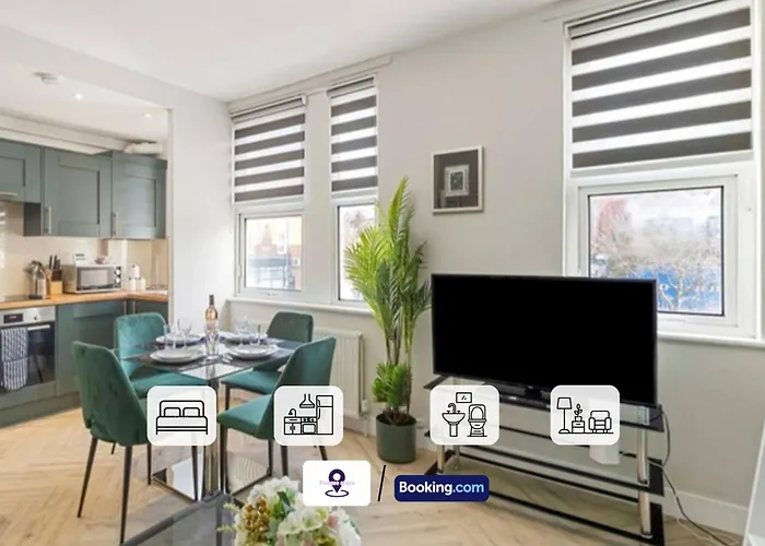 Last-Minute Secure ! Limited Time L Exclusive Deal On 2 Bedroom, High Spec Luxury Flat By Finesse Stays Short Lets & Serviced Accommodation London With Free Wifi