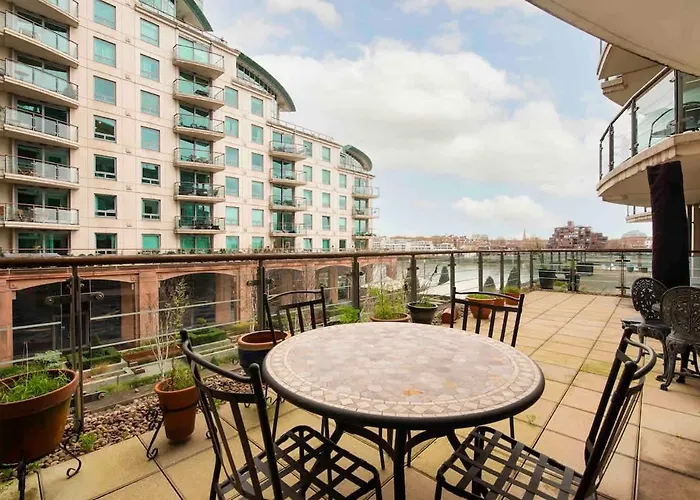 Terraced Riverview Apartment