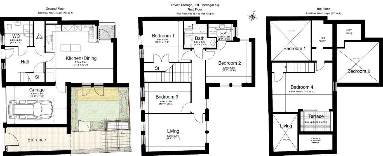 Apartamento 3 Benbow Mews