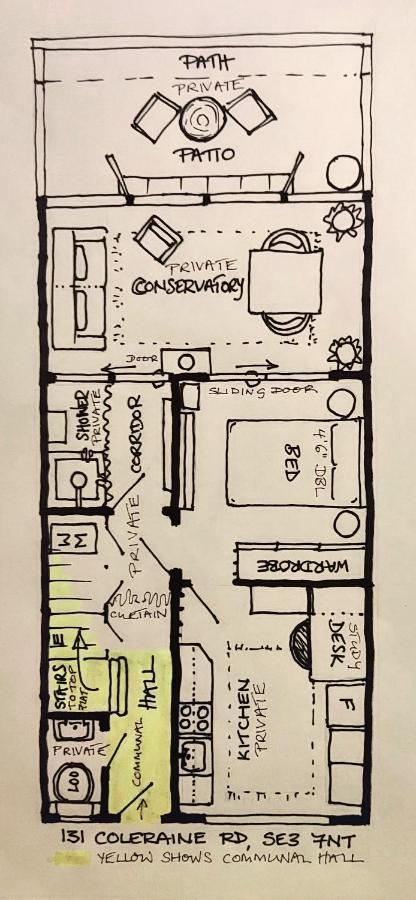 Apartamento 1 Dbl Bed Ground Floor Modern Oriental Flat Greenwich Park Londres