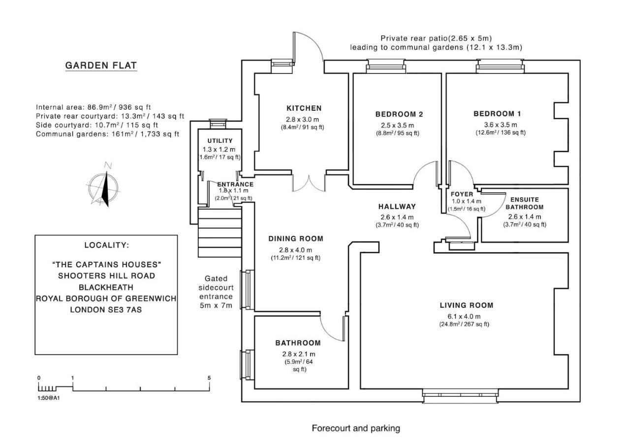 Apartment Elegant Parkside Flat: Blackheath Common Period Building *