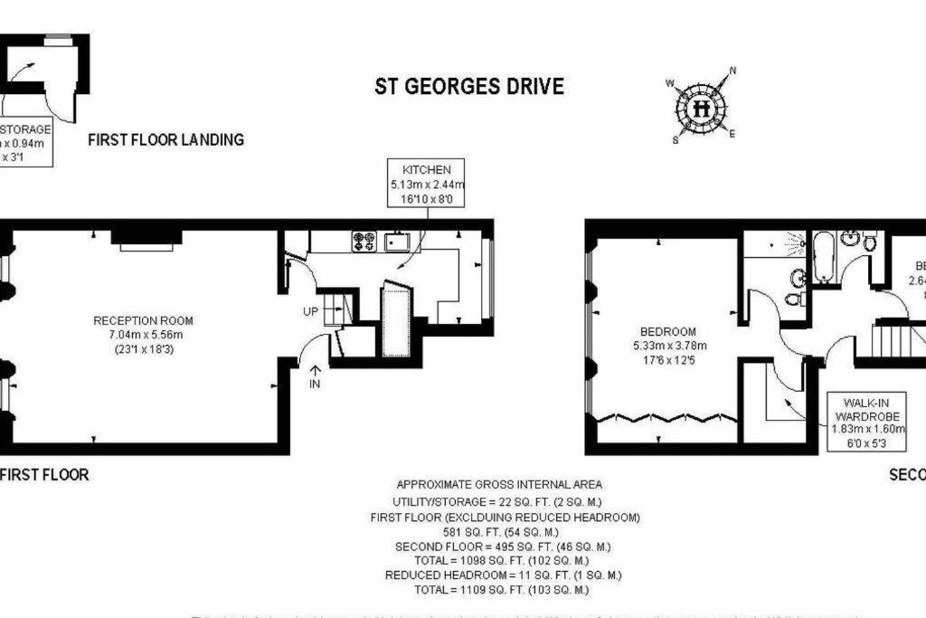 Stunning Grand 2 Bed, 2 Bath Apartment, Apartamento