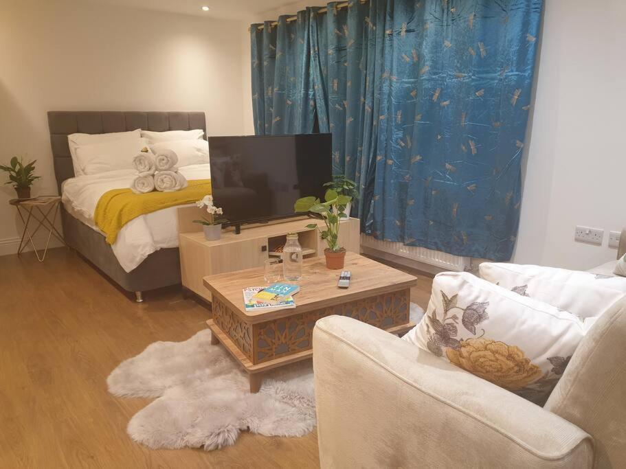 New - Bright Studio Loft King Bed In Quiet Street Near Parks 1074 Lo Londres