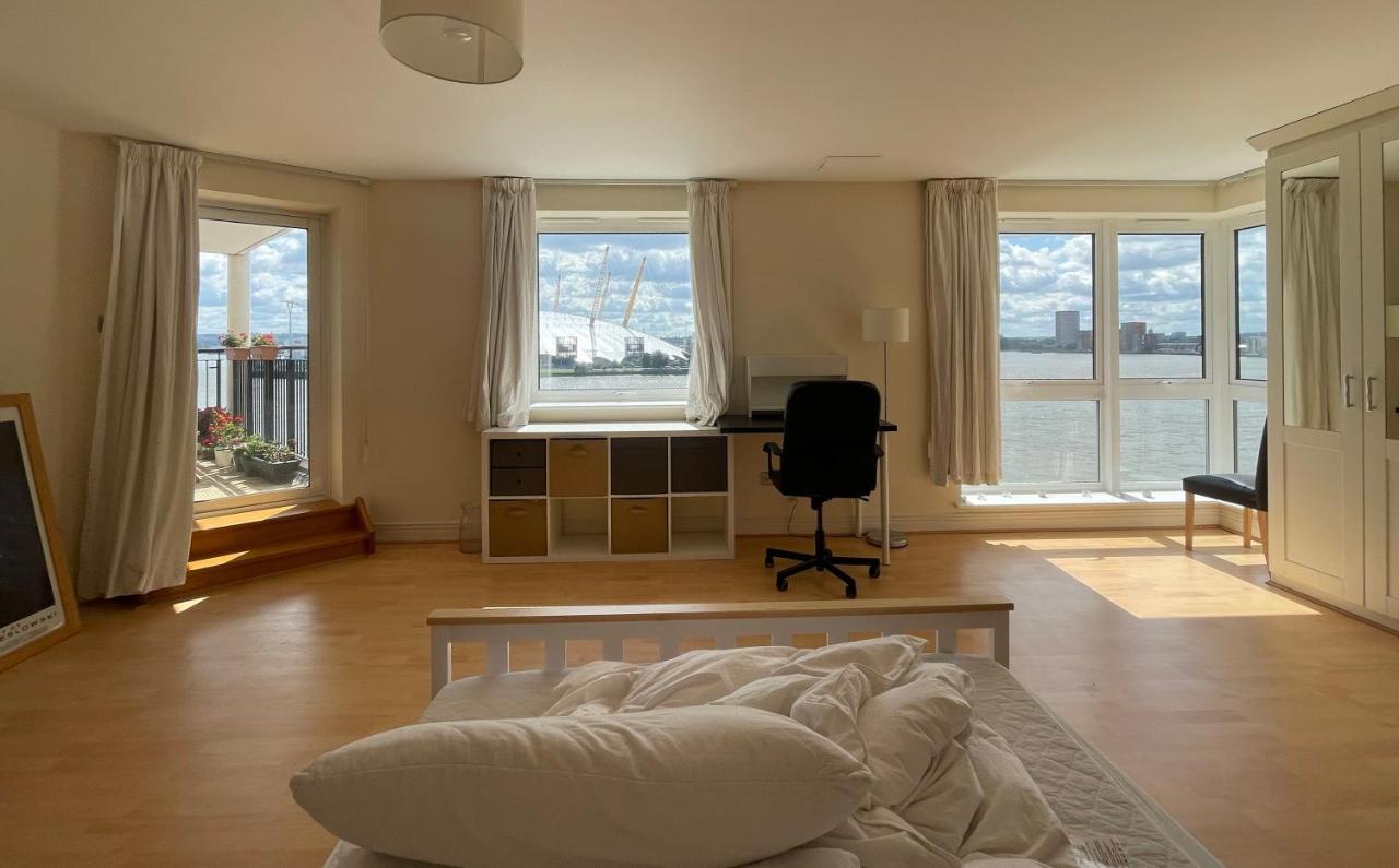 Very Large Ensuite With Wonderful View Over The River Thames In A Peaceful & Calm Residential Building - Shared Flat With 1 Host Quarto em Acomodações Particulares *