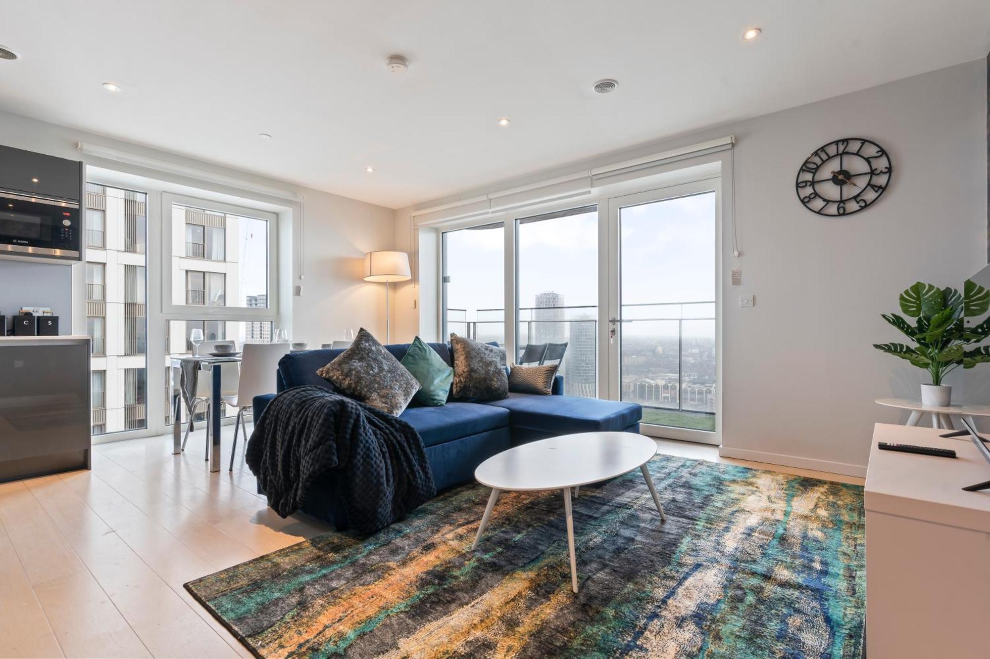 Elegant 2br Flat On 20th Floor Near Many Attractions Appartement Londres