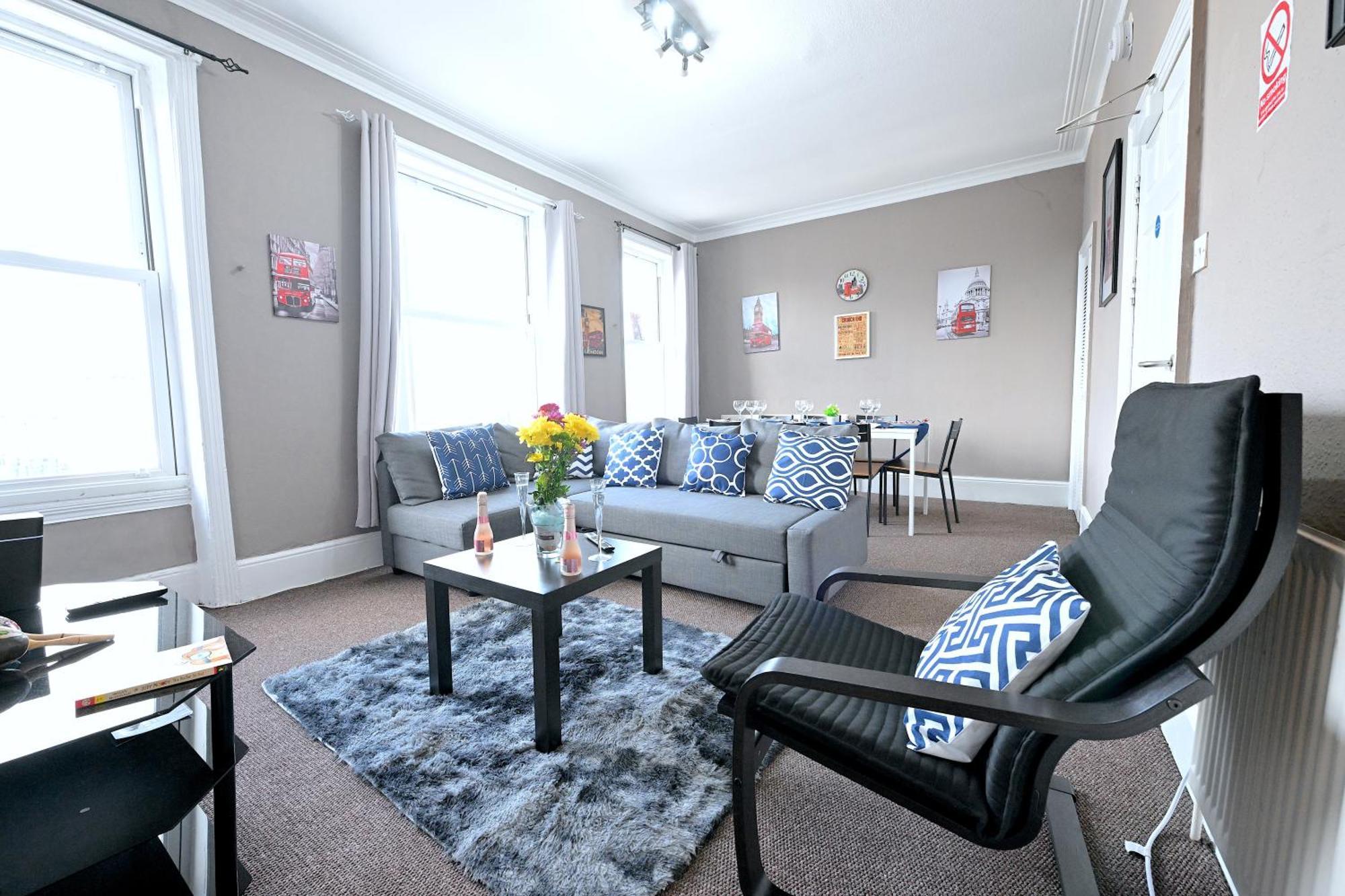 Appartement Stunning 3 Bedroom Serviced Flat In North Londen