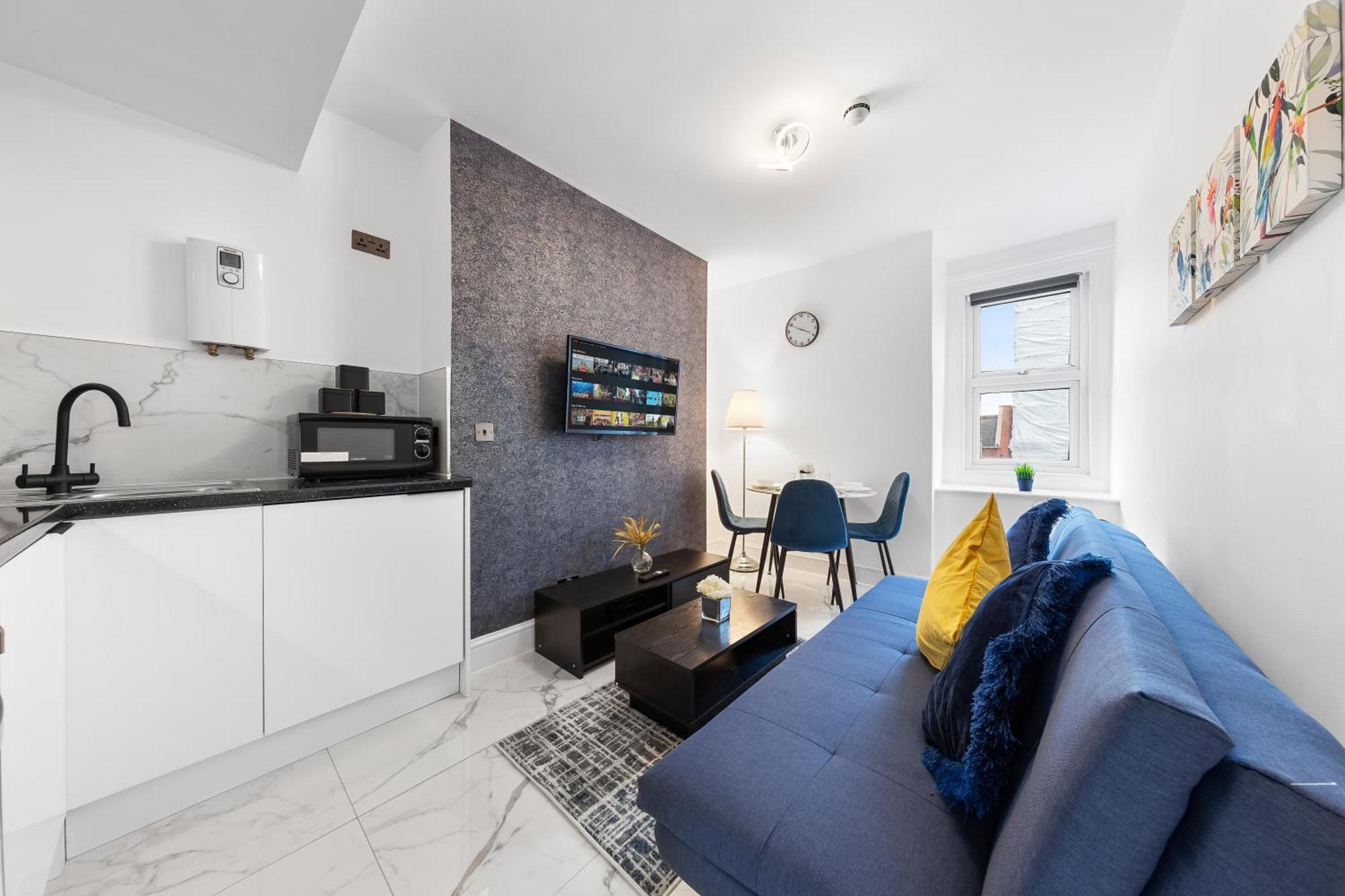 Apartment Modern One Bedroom Flat - Sleeps 3 - Transport Links - Finchley Road, Euston, King Cross Station - Nw3