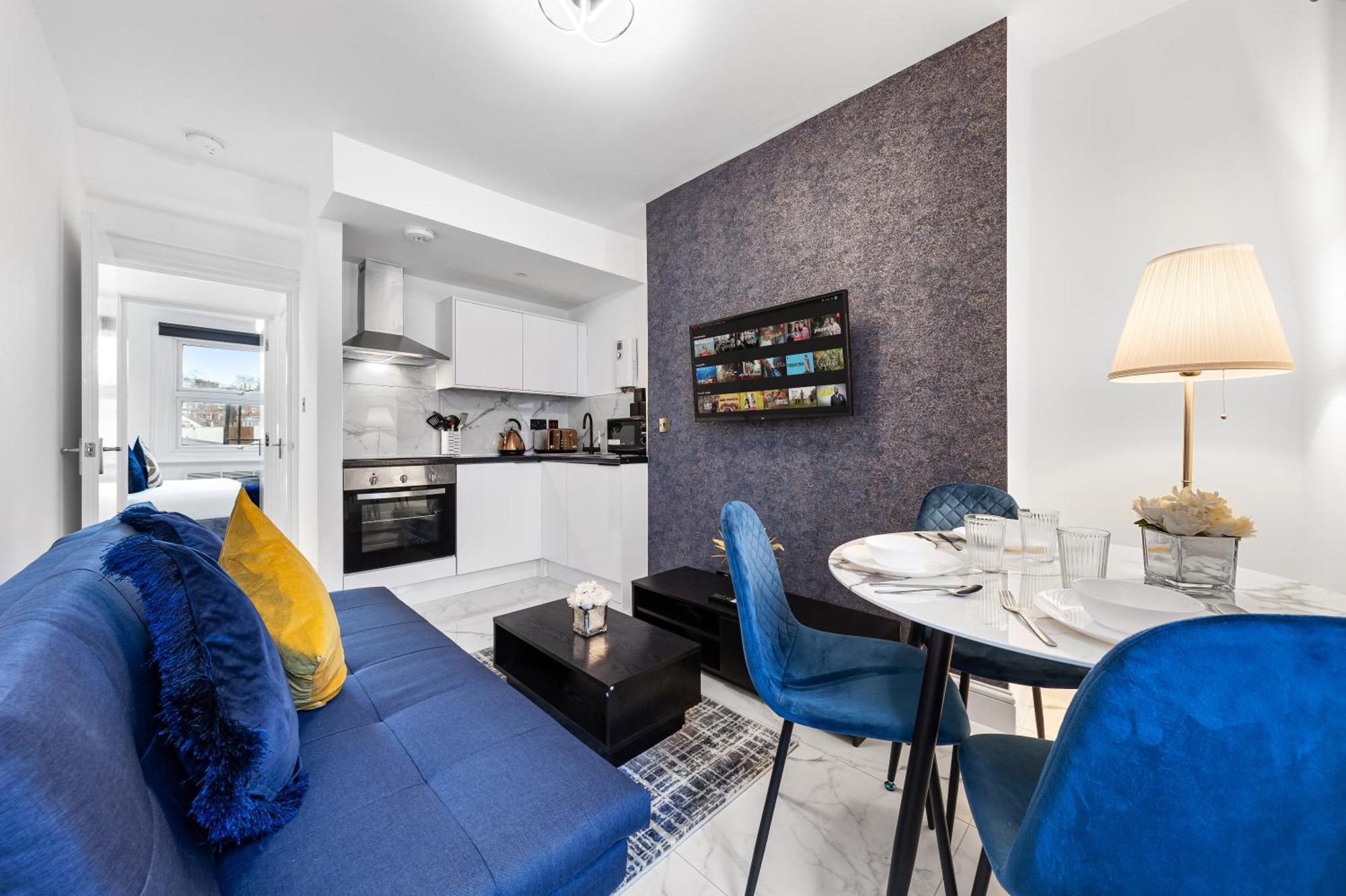 Apartment Modern One Bedroom Flat - Sleeps 3 - Transport Links - Finchley Road, Euston, King Cross Station - Nw3 London