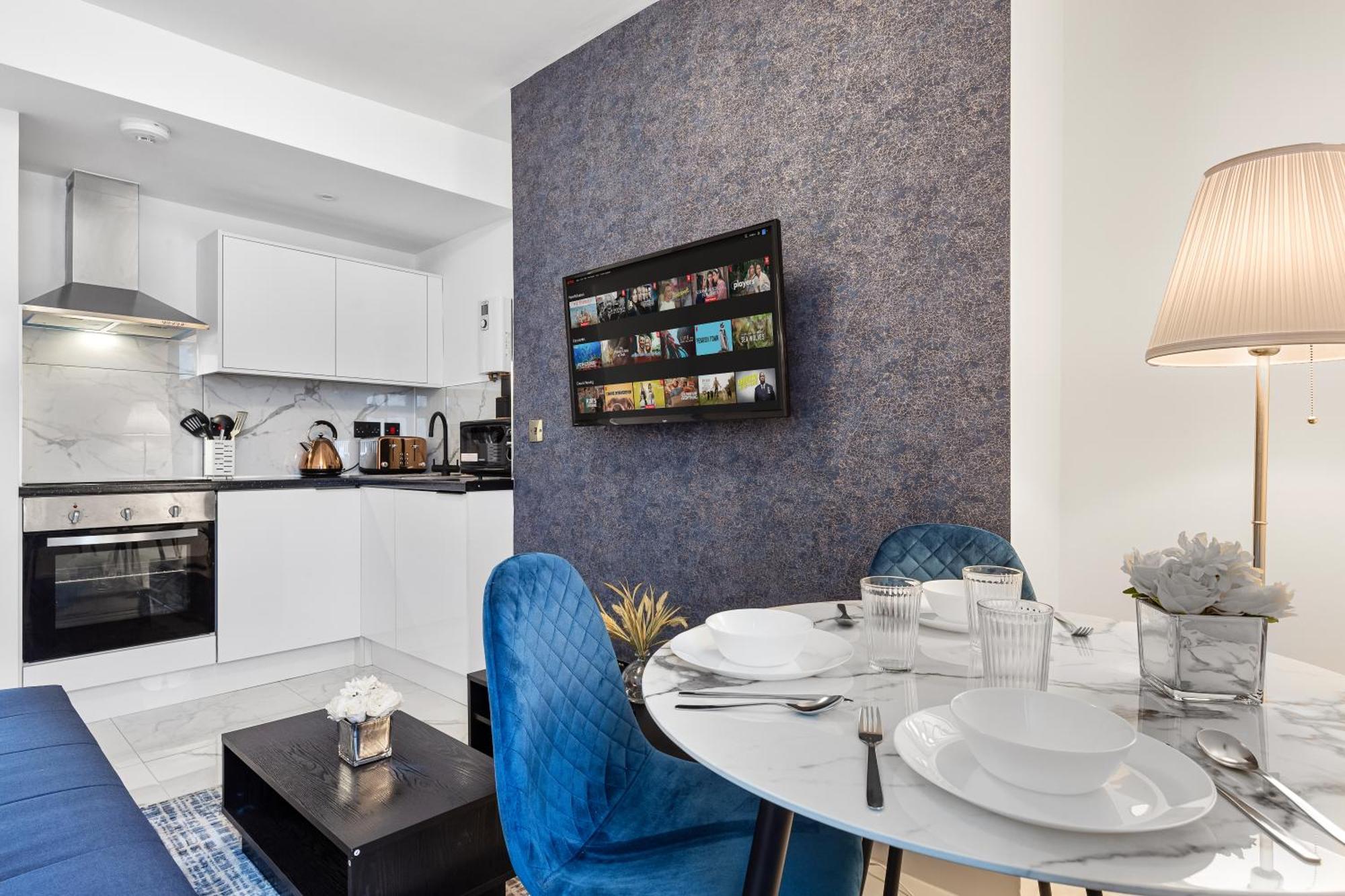 Apartment Modern One Bedroom Flat - Sleeps 3 - Transport Links - Finchley Road, Euston, King Cross Station - Nw3