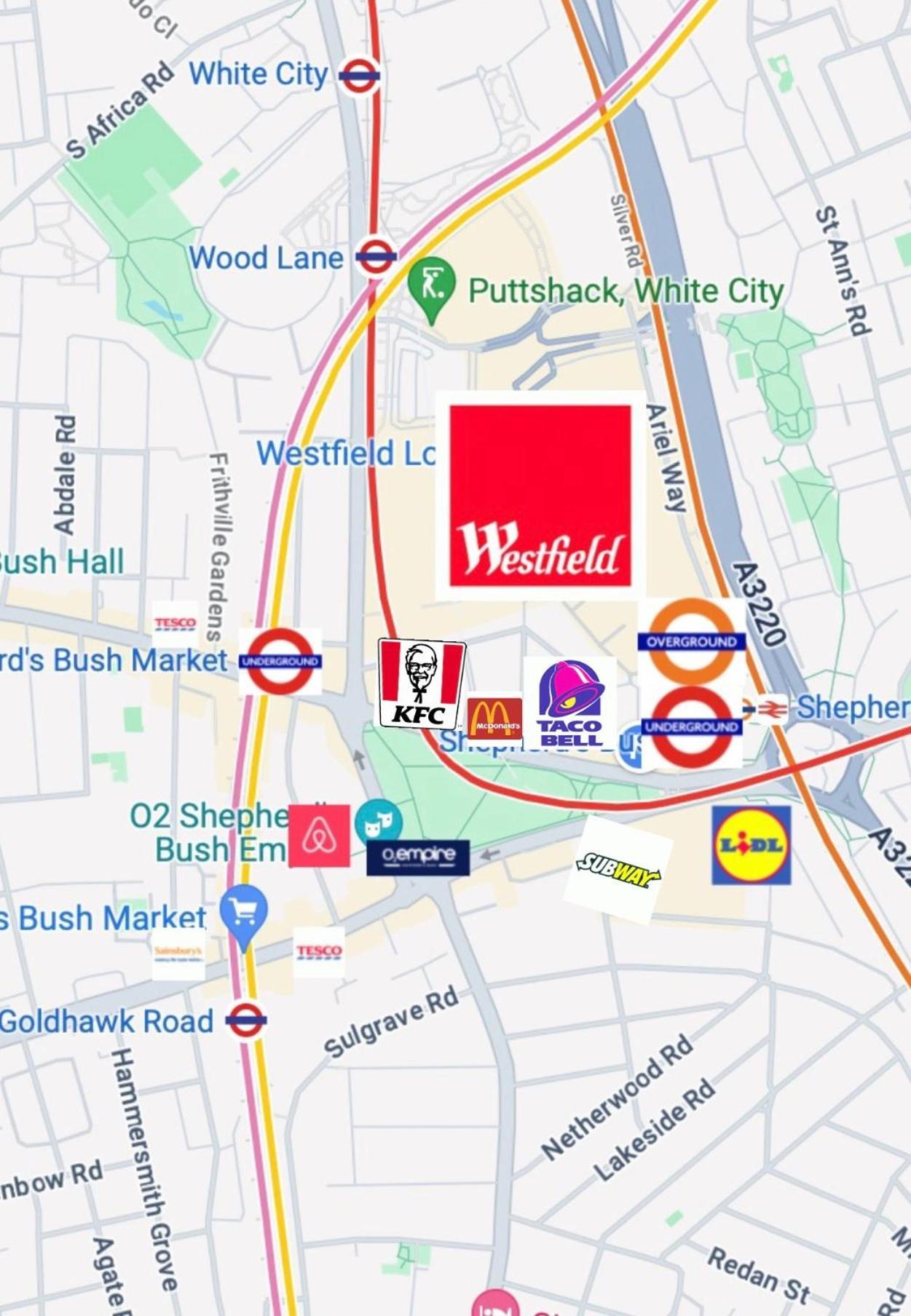 Westfield Shepherds Bush Gasthuis