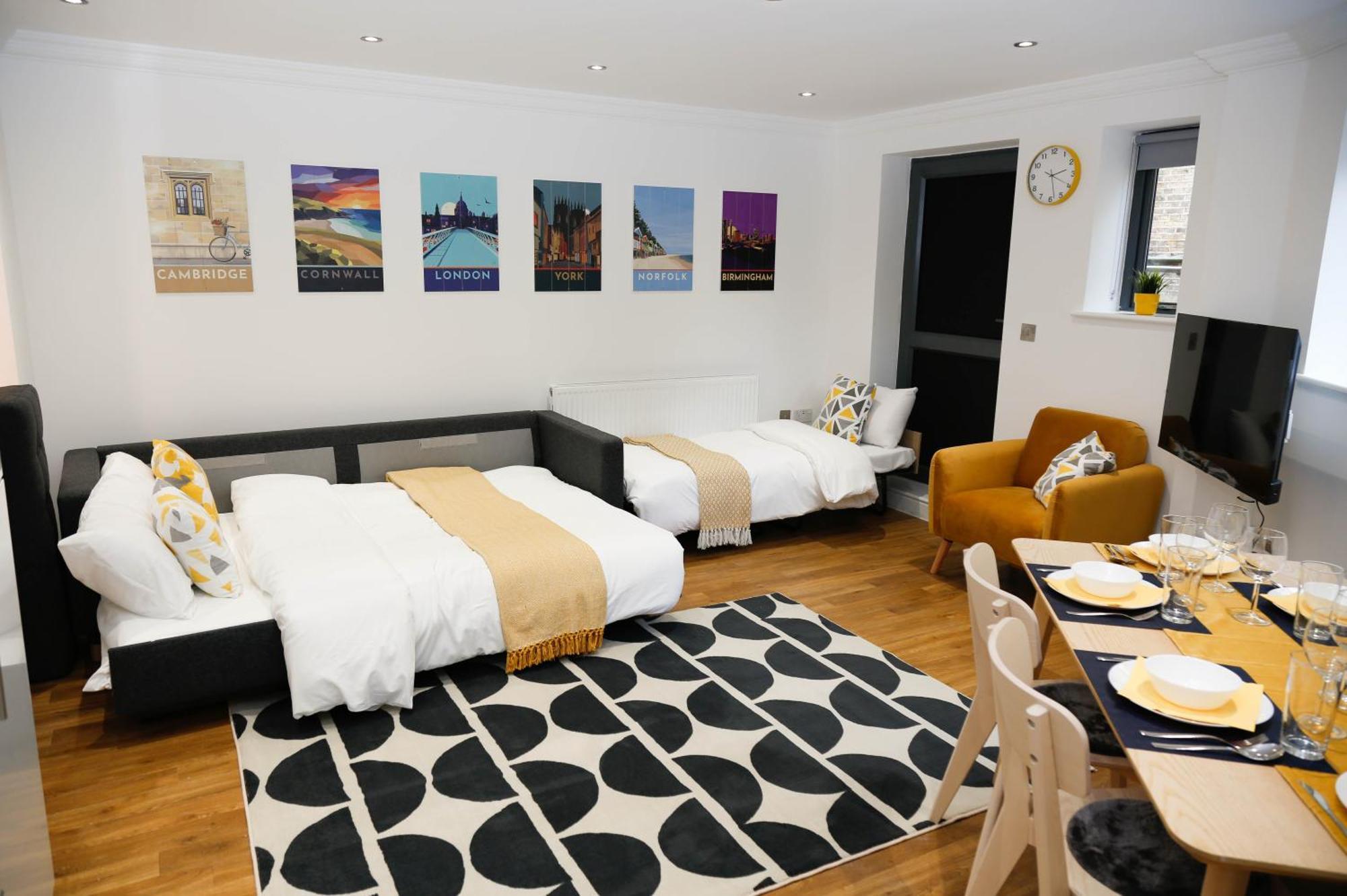 New Luxury In Location Next To Shops, Cafes, Bars & Metro Apartamento