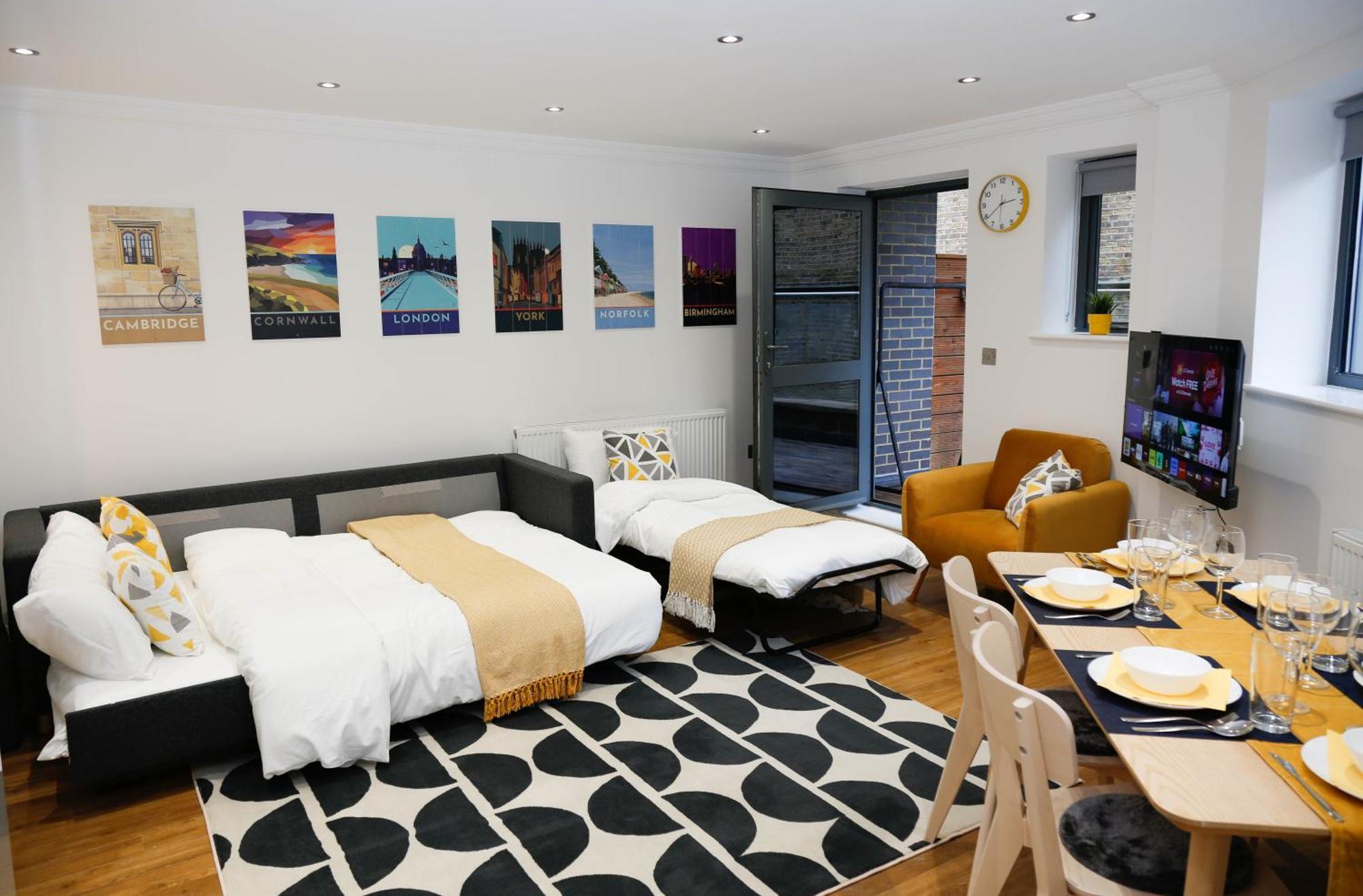 New Luxury In Location Next To Shops, Cafes, Bars & Metro Apartamento