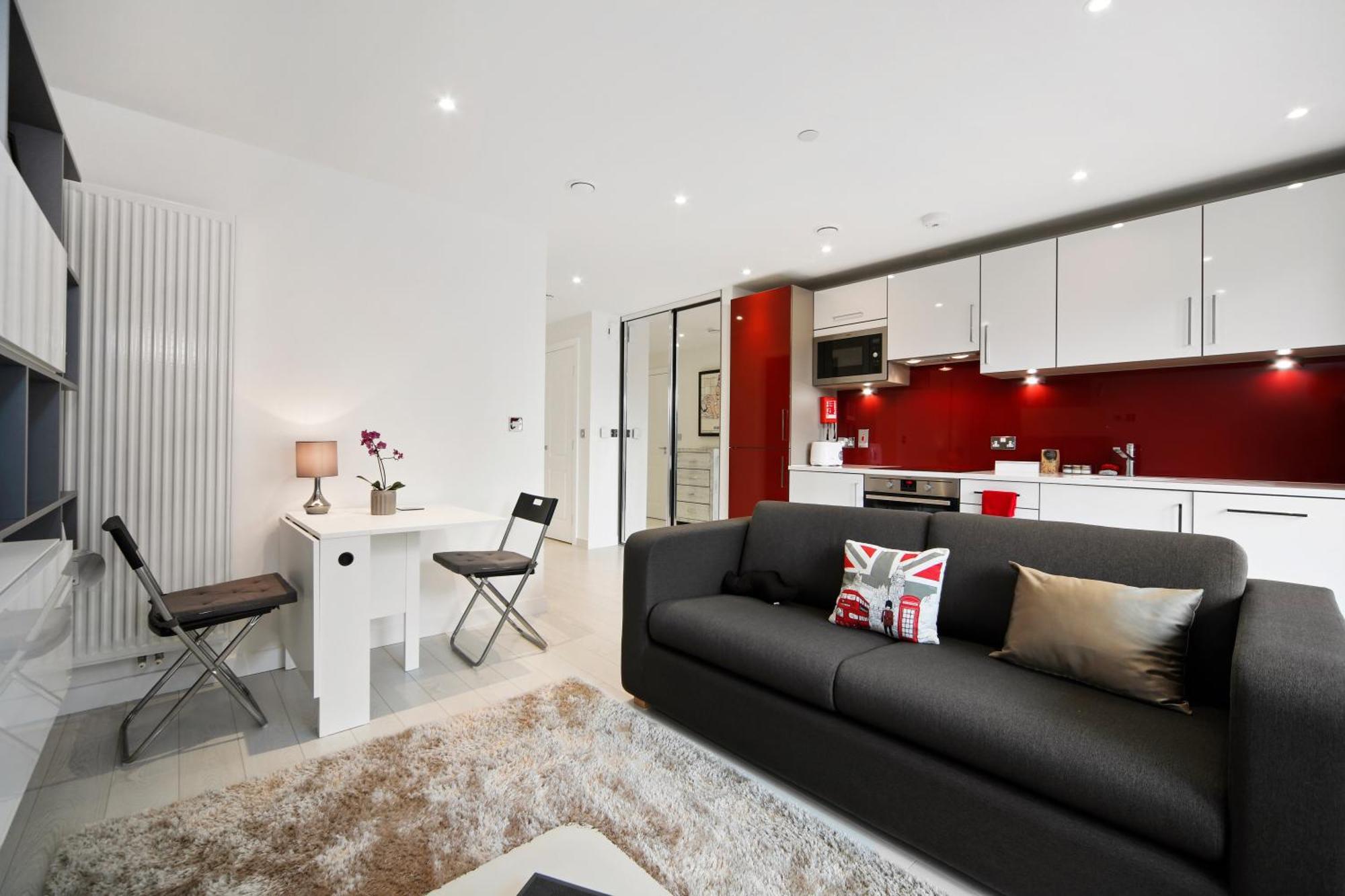 Cool Dalston Studio With Balcony And Gym Appartement