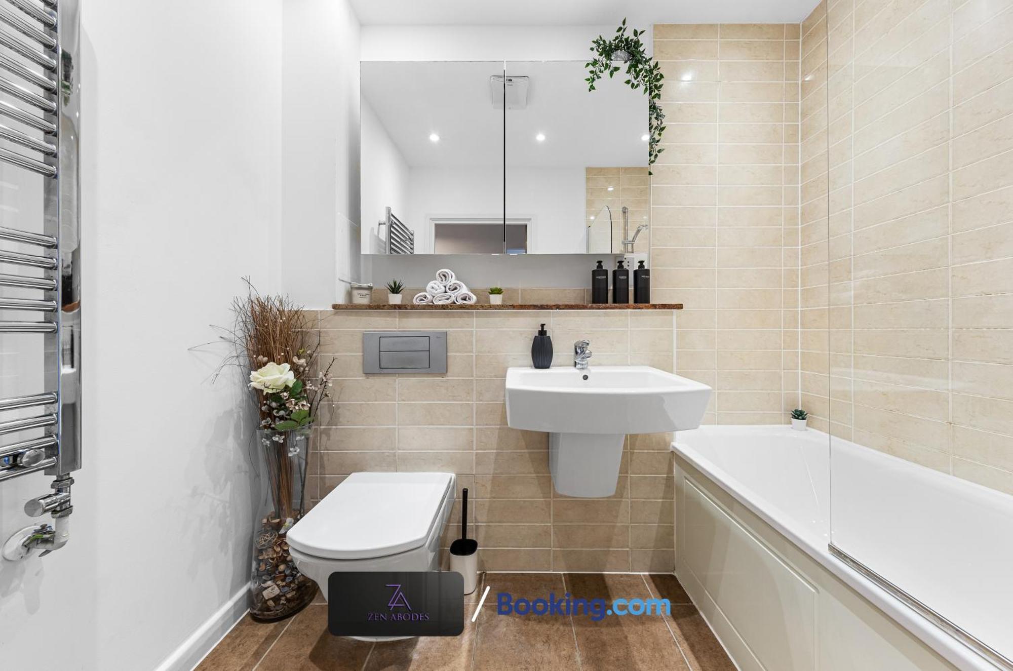 Two Bedroom Flat By Zen Abodes Short Lets & Serviced With Free Wifi & Tv Close To Old St Londres