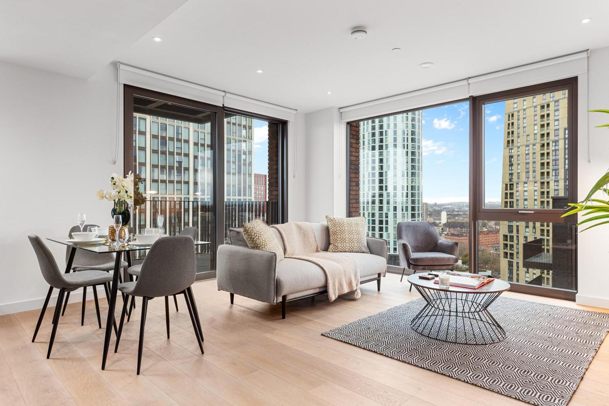Appart hôtel New 2 Bedroom Flat Riverview Balcony