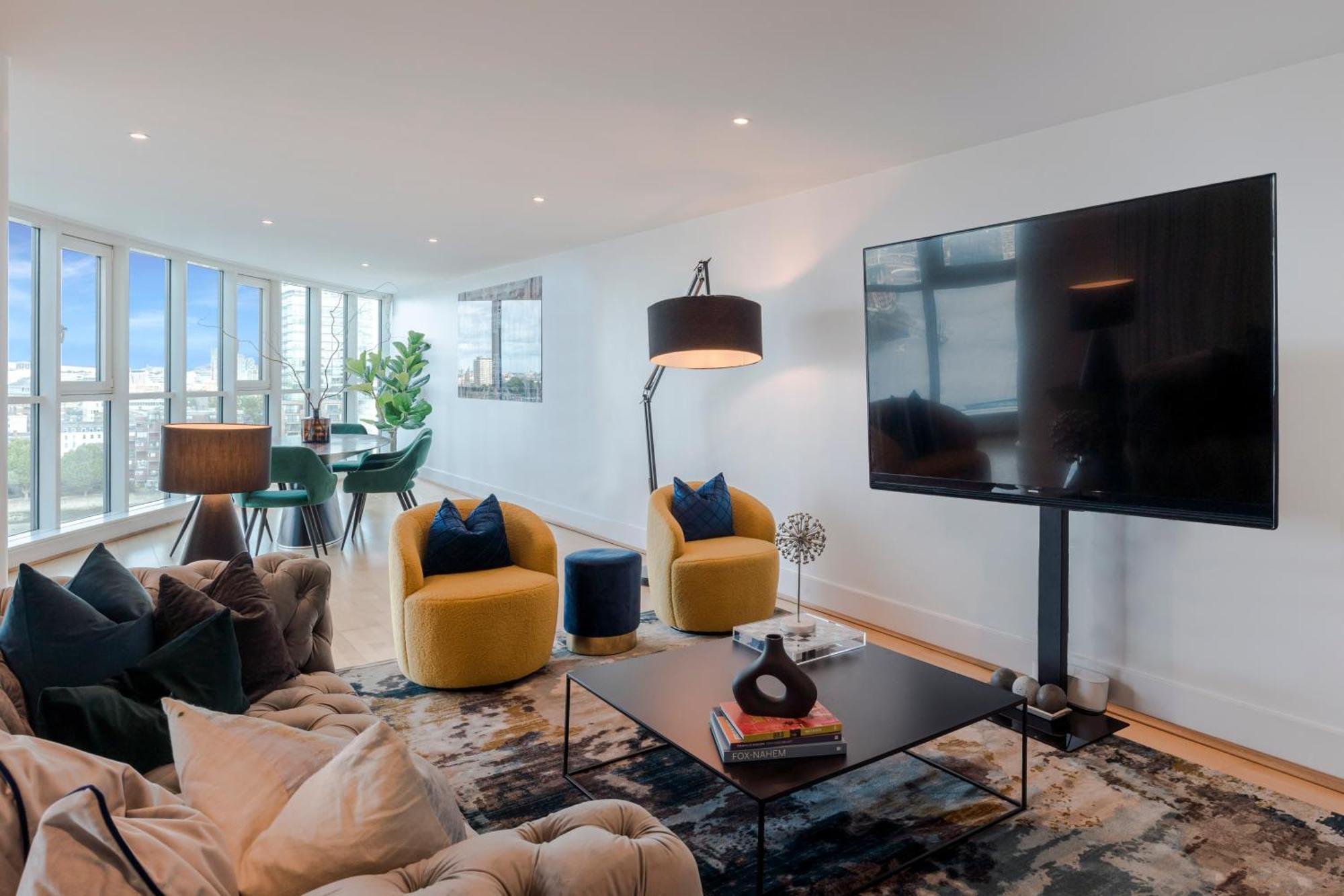 Apartamento Thames View In Town! Large Luxxe Nomad Design Family *