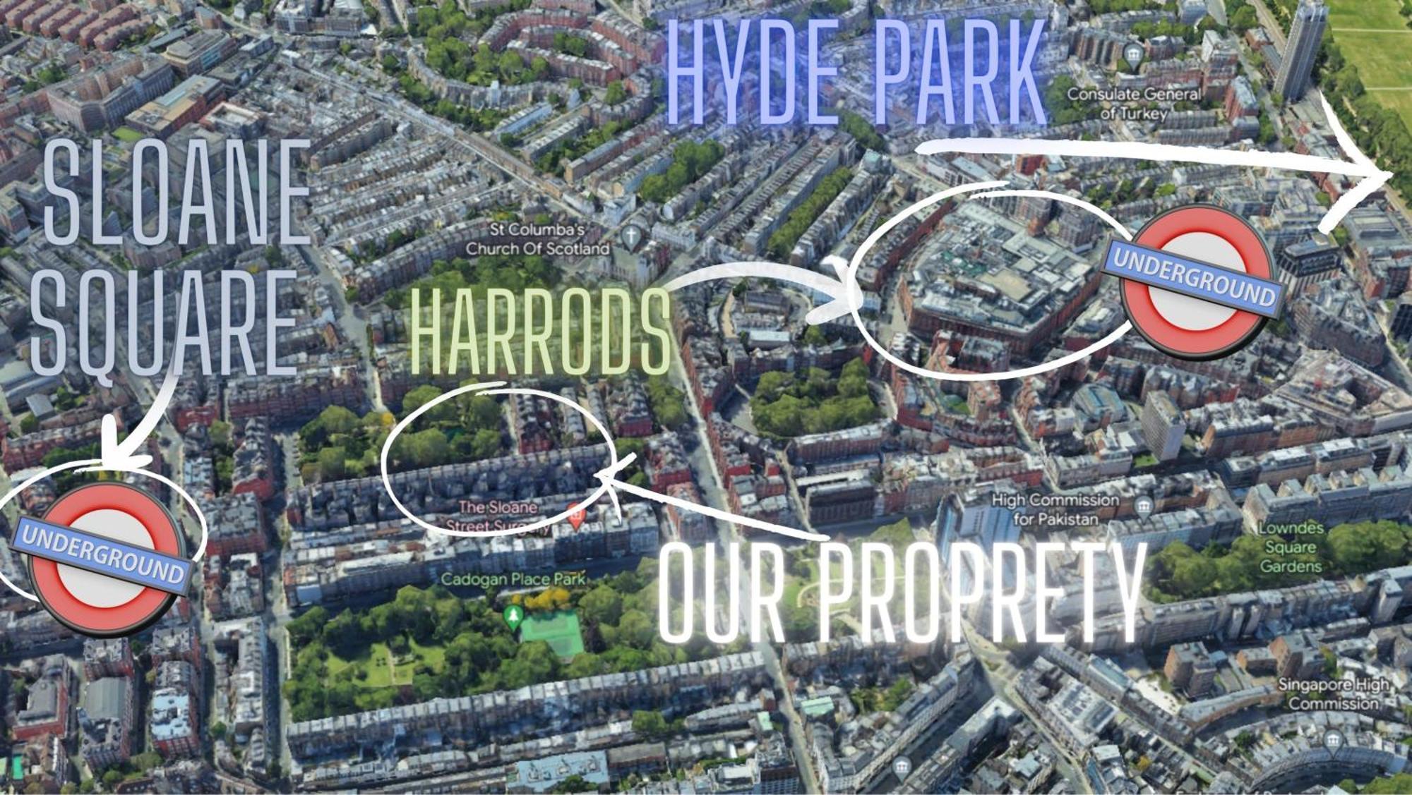 Knightsbridge Sloane Pavilion Road Chelsea 5 Mins Walking To Hyde Park And Harrods Appart hôtel