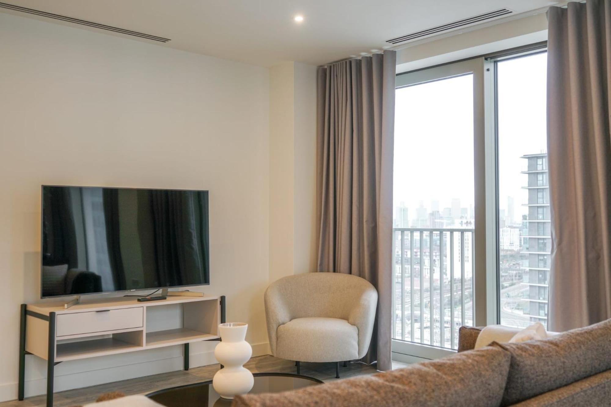 Appart hôtel One And Two Bedroom At Coppermaker Square In Lively Stratford Londres