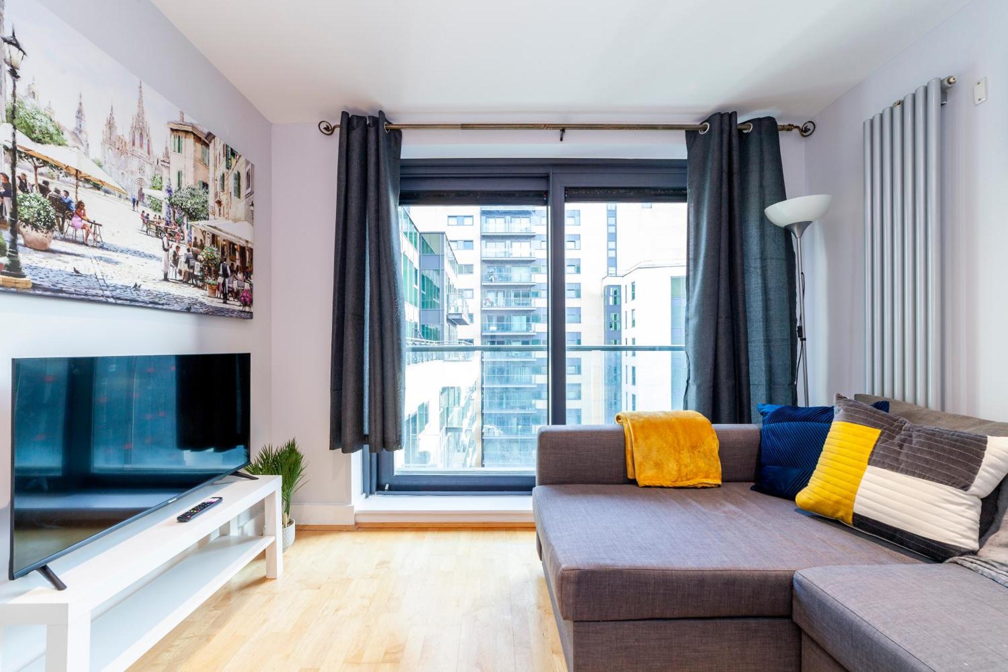 Appartement Comfy 2br Flat W Balcony In Canary Wharf Londres