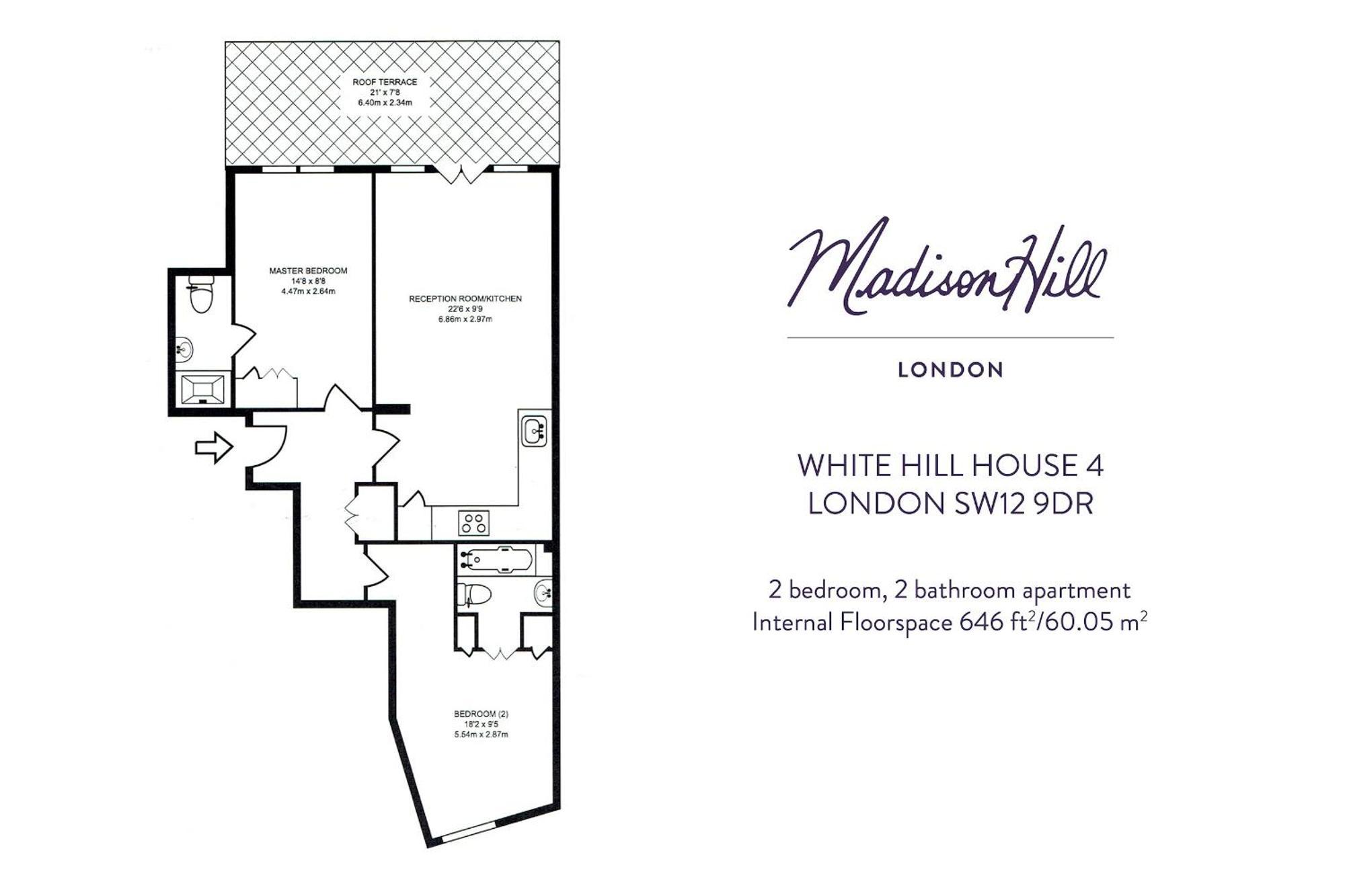 Madison Hill - White Hill House 4 - 2 Bedroom Flat * Londres