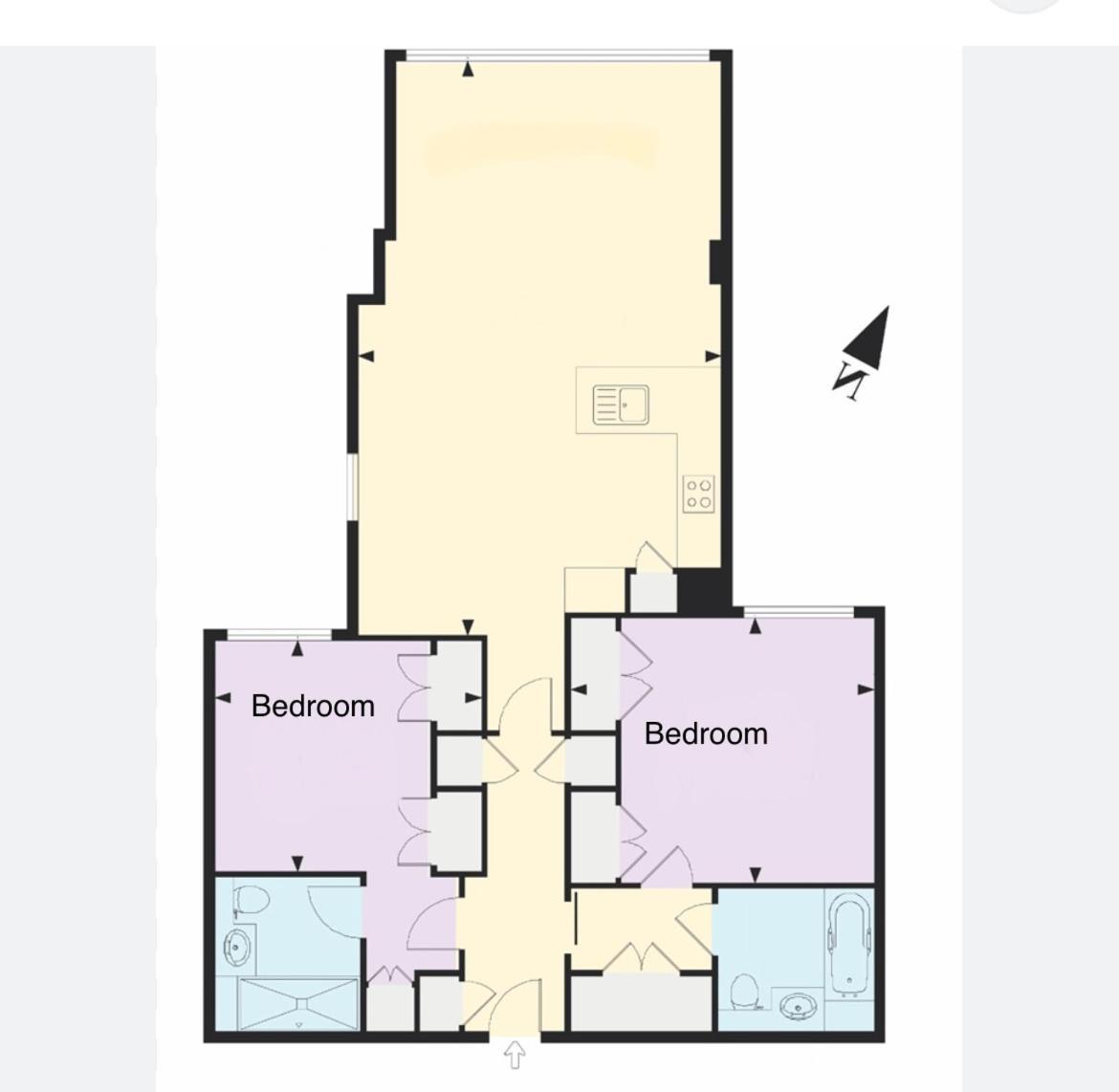 Appartement Avrora 2 Bedroom Luxury *