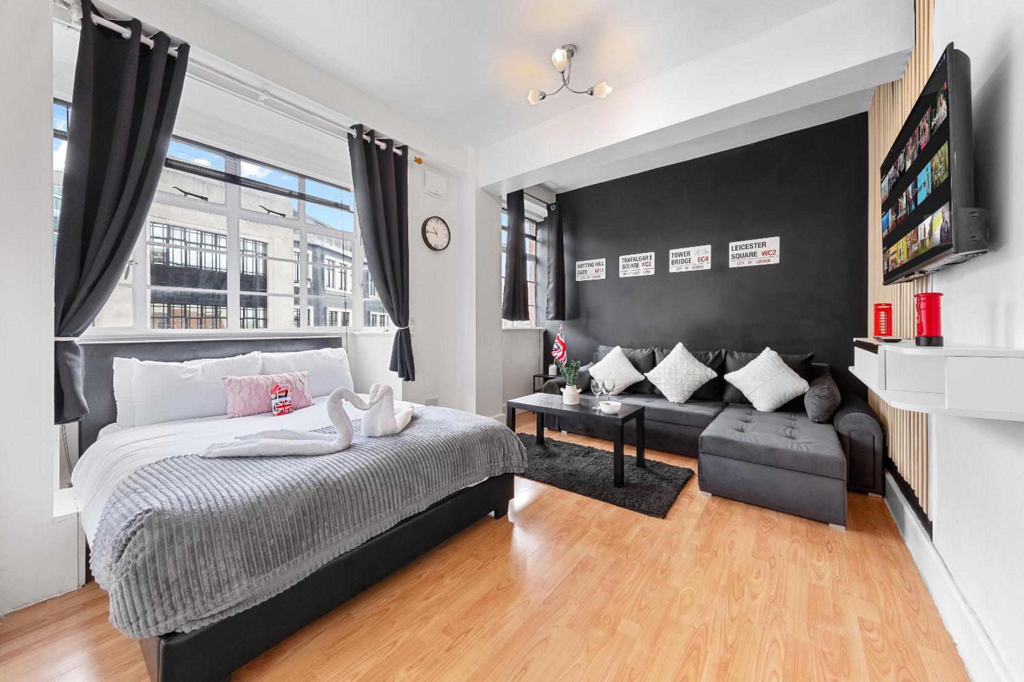 Paddington Station Paradise For Up To 4 Guests! Dream 2 Mins Walk From Station With Extra Double Sofa Bed! Apartment