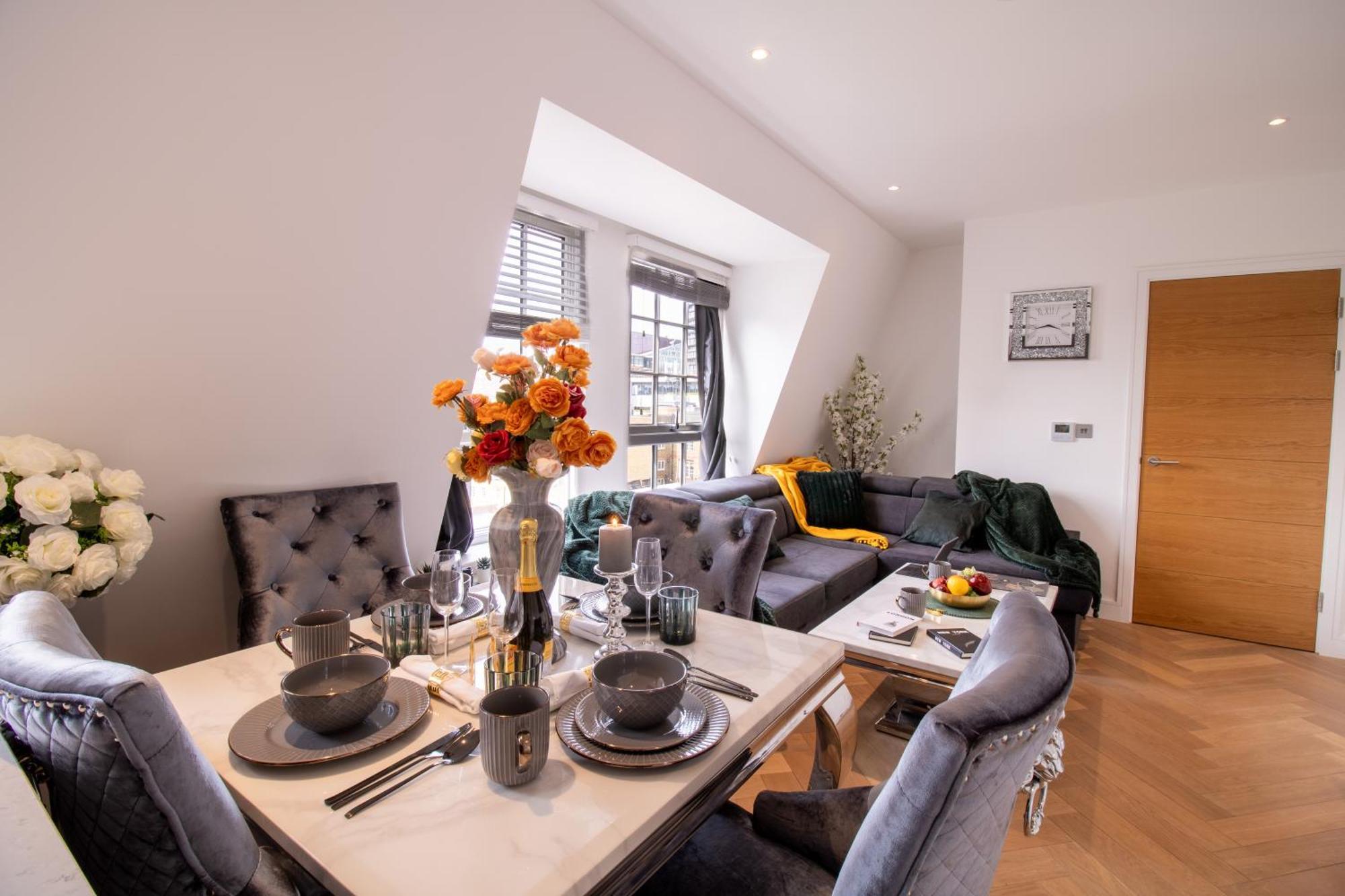 Luxurious 1-bedroom Penthouse In Marble Arch 71 Apartamento