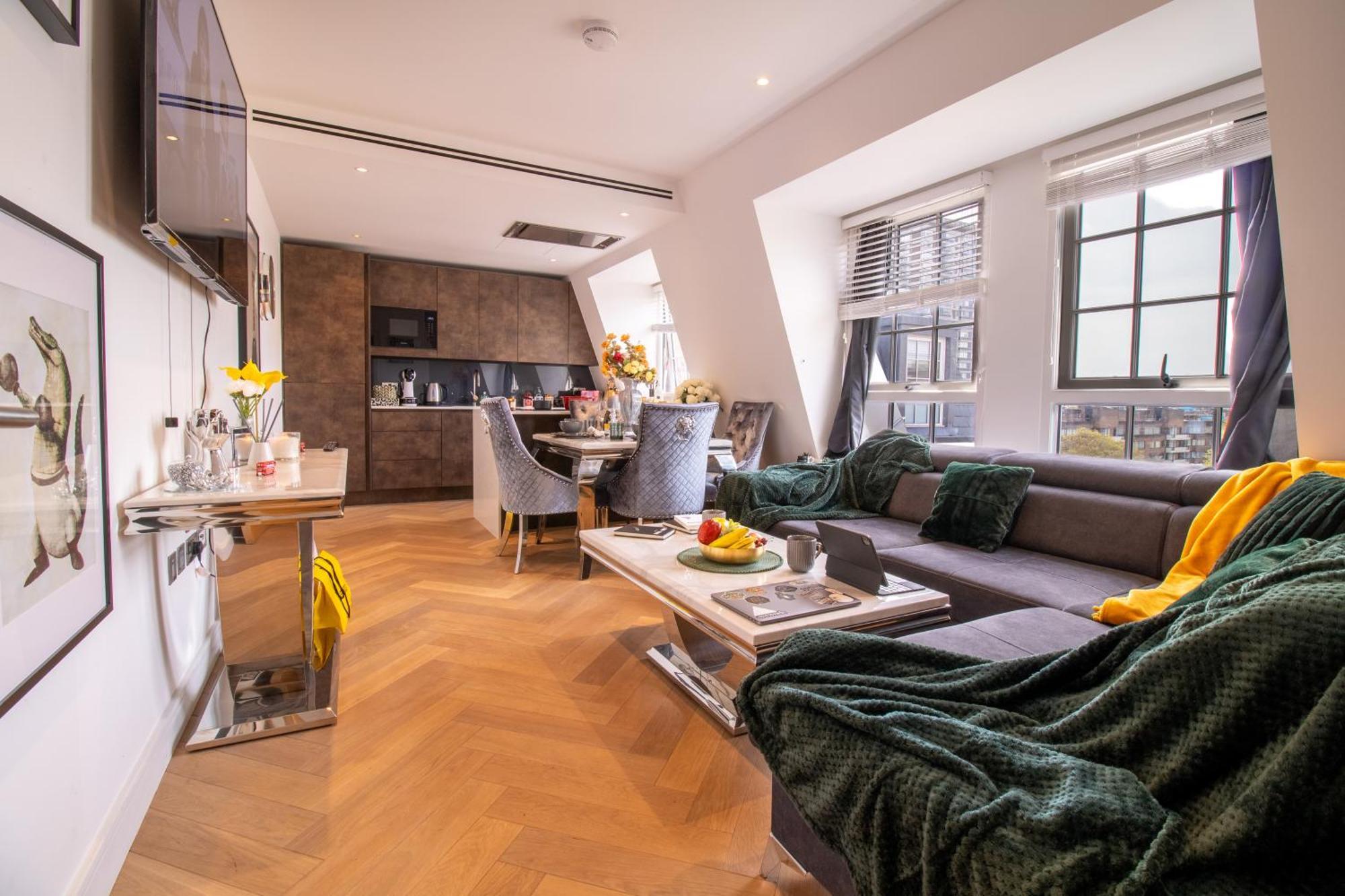 Luxurious 1-bedroom Penthouse In Marble Arch 71 Apartamento