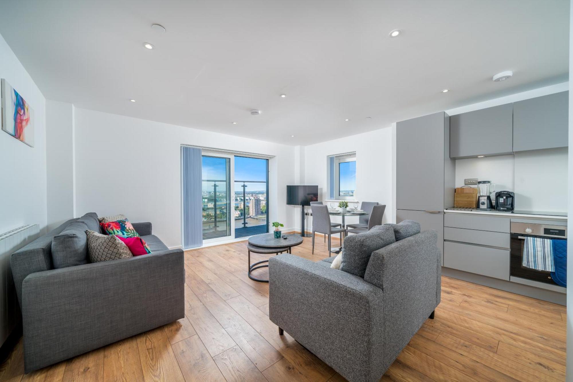 Skyvillion - River Thames Floor By Woolwich Ferry, Mins To Excel, O2 Arena , Airport With Parking Londres