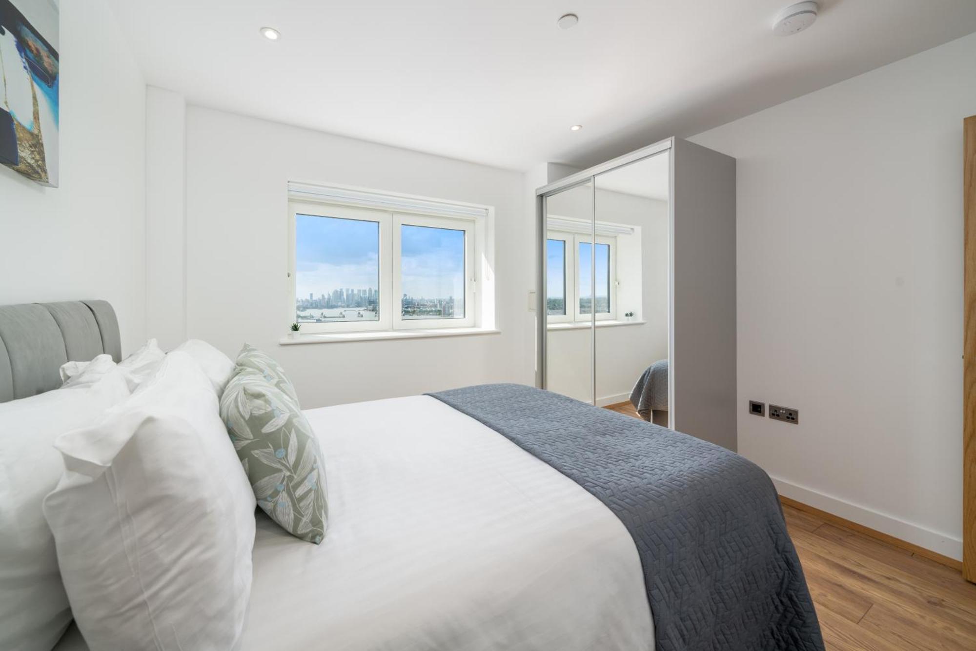 Skyvillion - River Thames Floor By Woolwich Ferry, Mins To Excel, O2 Arena , Airport With Parking *