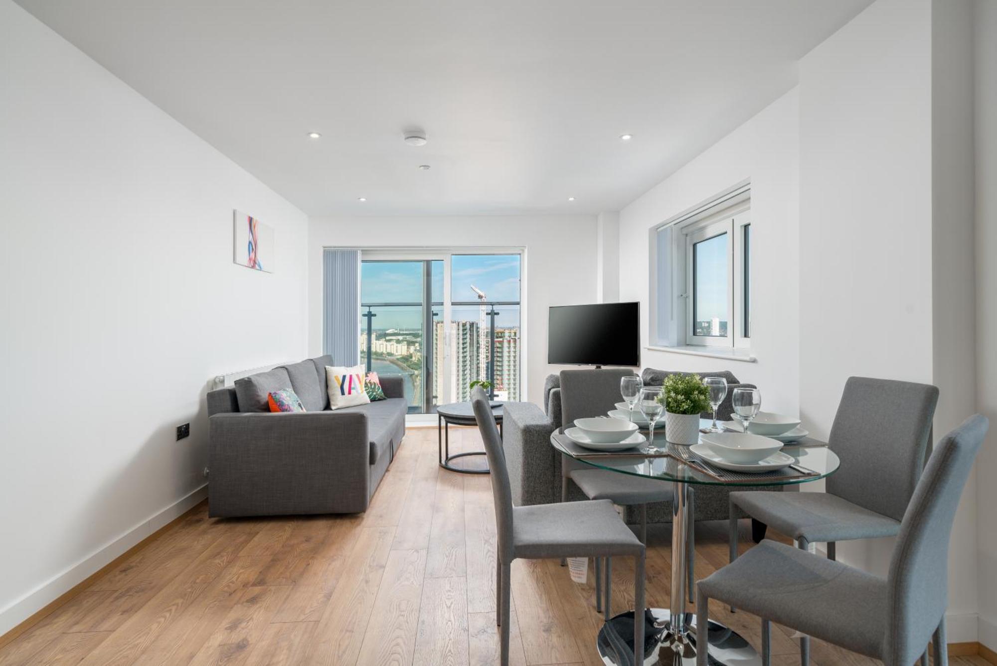 Skyvillion - River Thames Floor By Woolwich Ferry, Mins To Excel, O2 Arena , Airport With Parking Londres