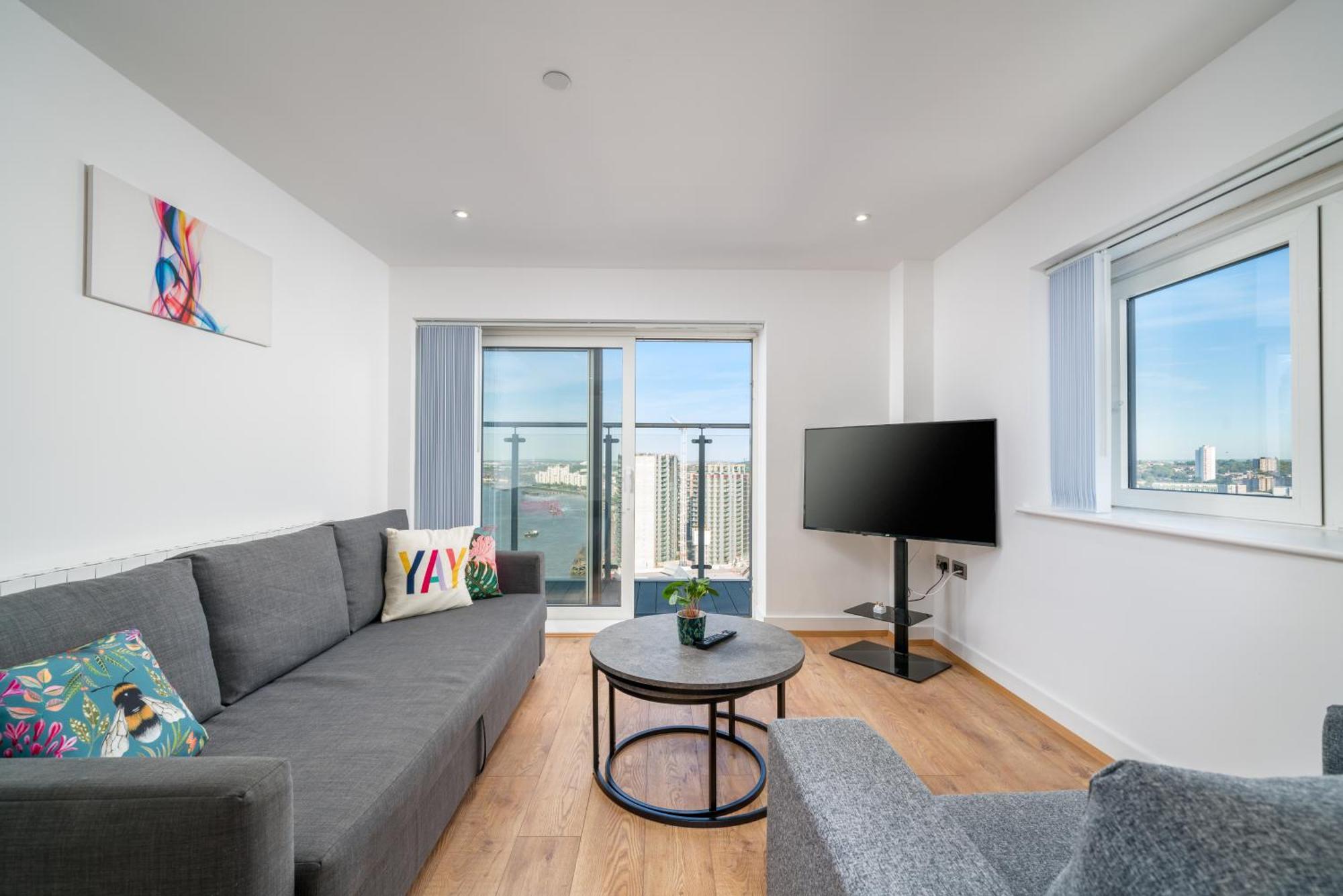Skyvillion - River Thames Floor By Woolwich Ferry, Mins To Excel, O2 Arena , Airport With Parking * Londres
