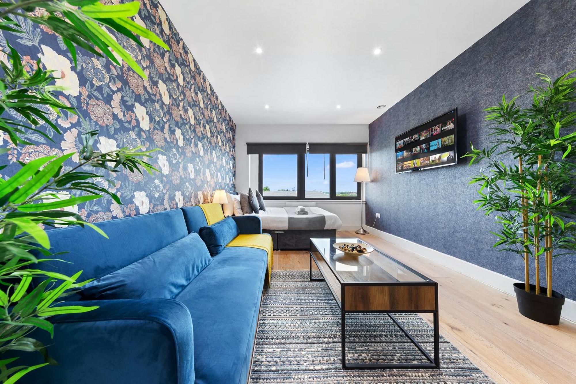 Modern One Bedroom Flat - Sleeps 5 -near Heathrow - Ub3 Apartamento