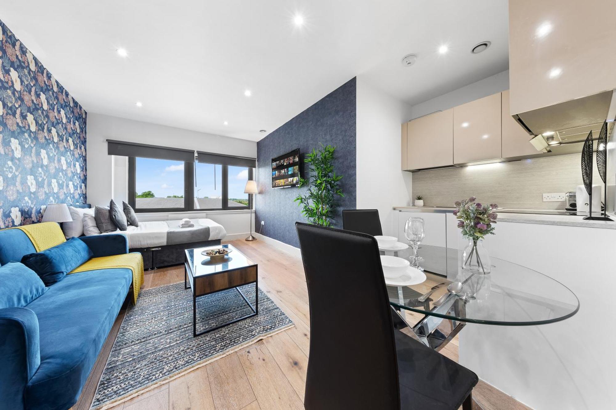 Apartamento Modern One Bedroom Flat - Sleeps 5 -near Heathrow - Ub3 *