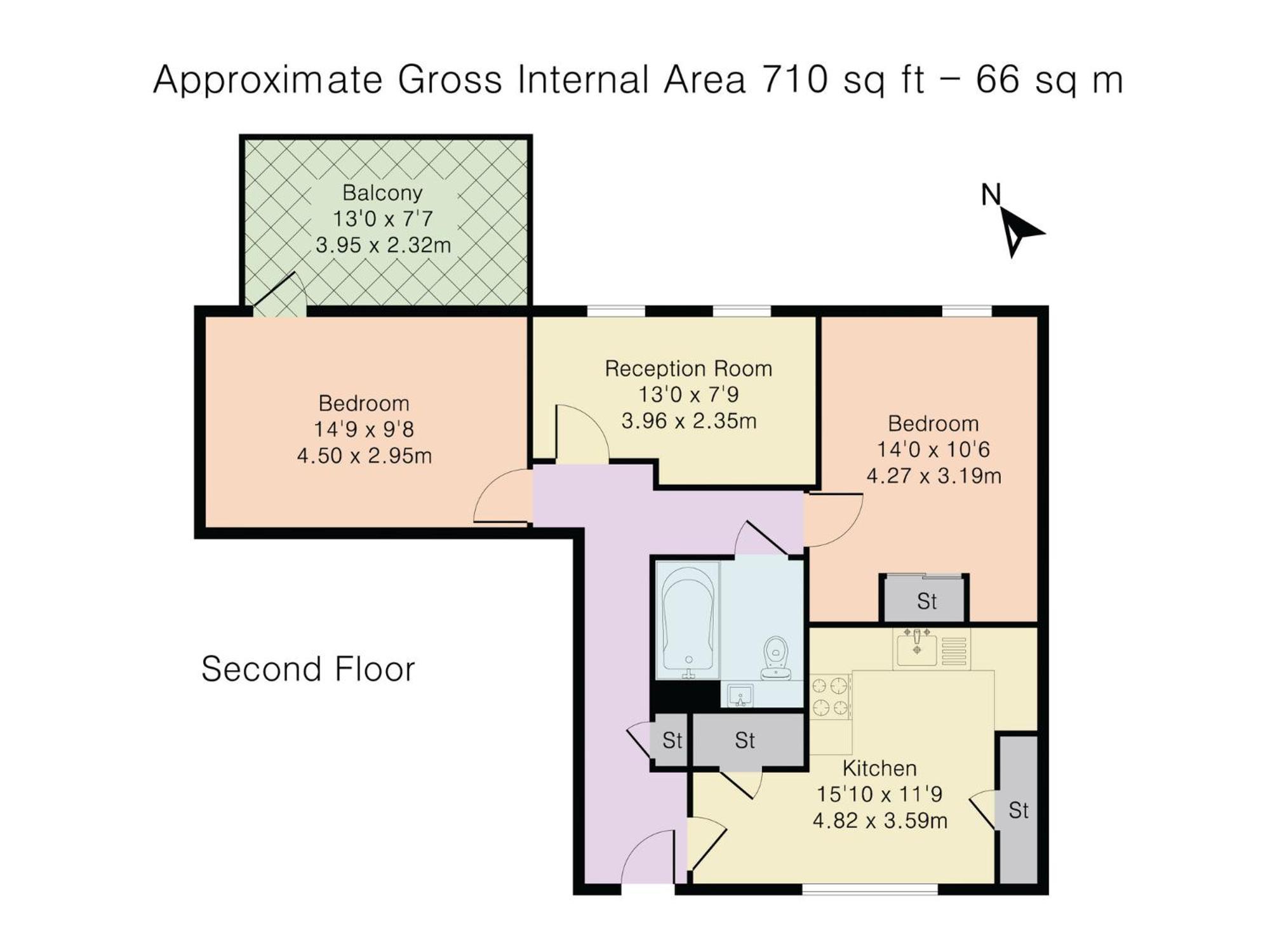 Appartement Modern Flat With Balcony Pass The Keys
