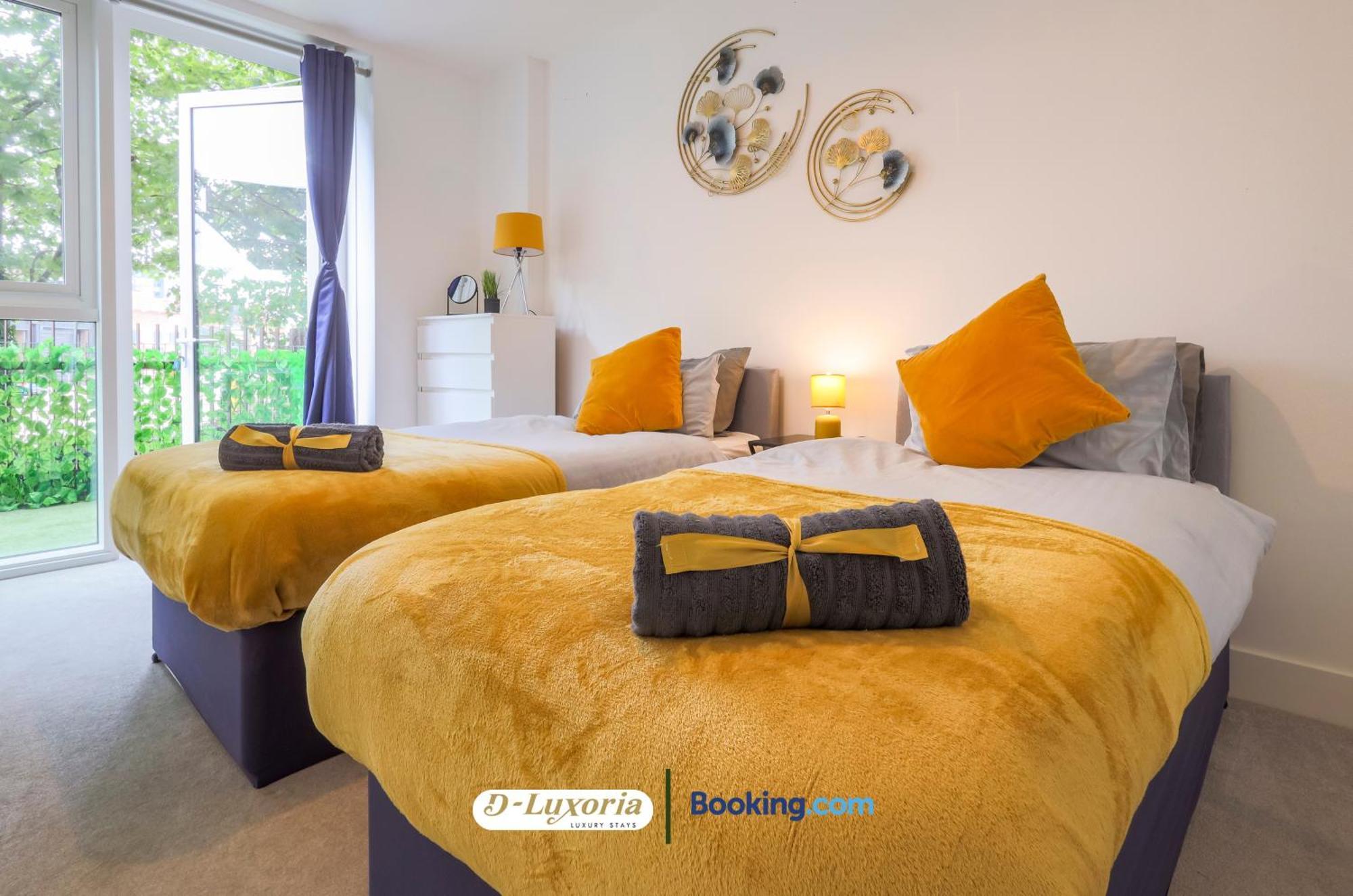 Stylish 2br By Dluxoria Short Lets & Serviced Greater With Pet Friendly, Free Wifi & Free Parking Apartamento Londres