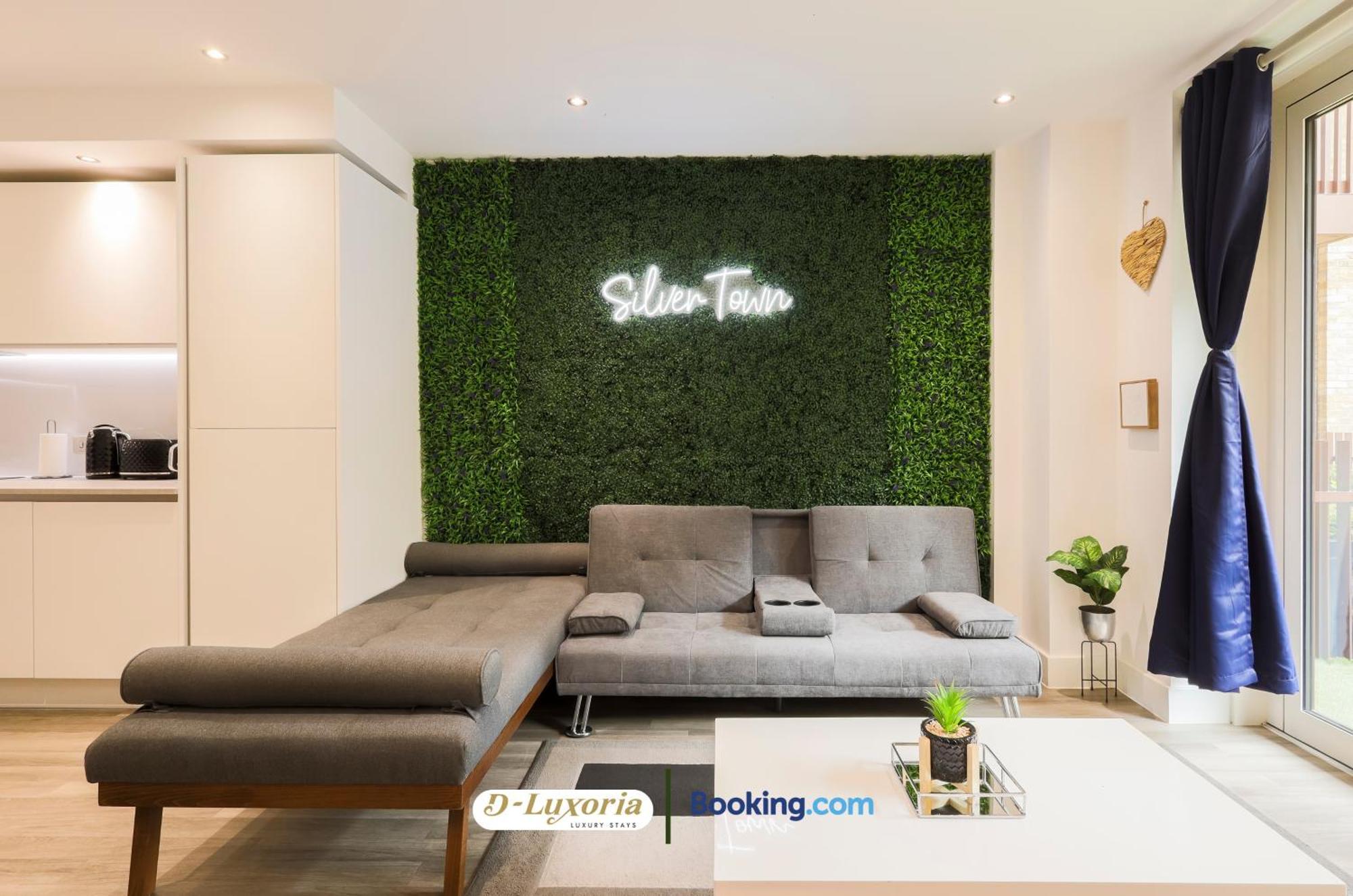 Stylish 2br By Dluxoria Short Lets & Serviced Greater With Pet Friendly, Free Wifi & Free Parking Londres