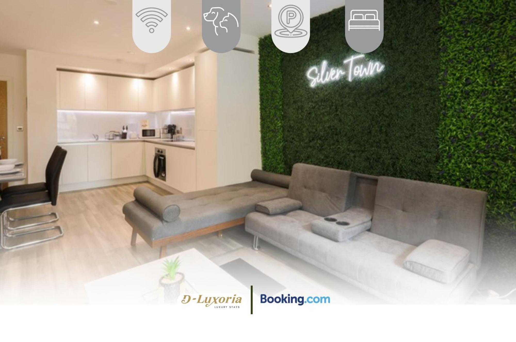 Stylish 2br By Dluxoria Short Lets & Serviced Greater With Pet Friendly, Free Wifi & Free Parking * Londres