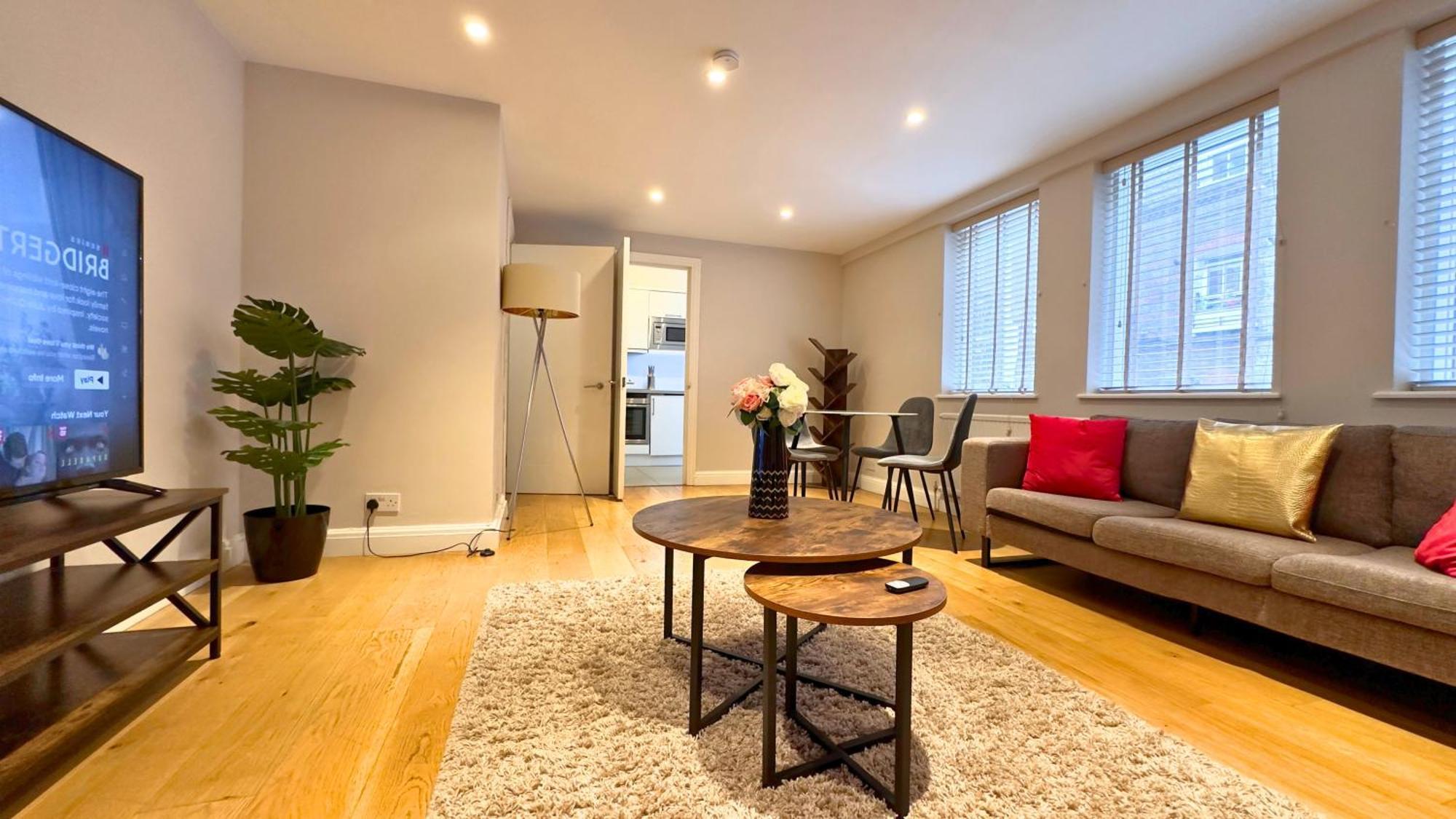 Kensington 2Bed Stucco Bright Large High Ceilings - Luxurylondonstays Apartamento