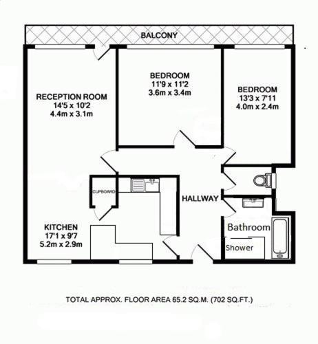 2 Bed *