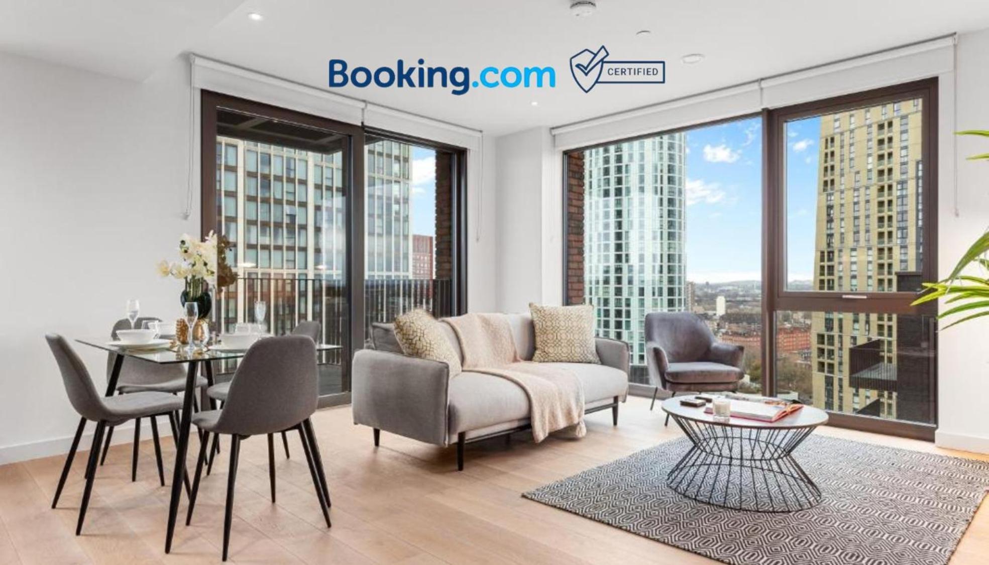 New 2 Bedroom Flat Riverview Balcony Aparthotel Londres