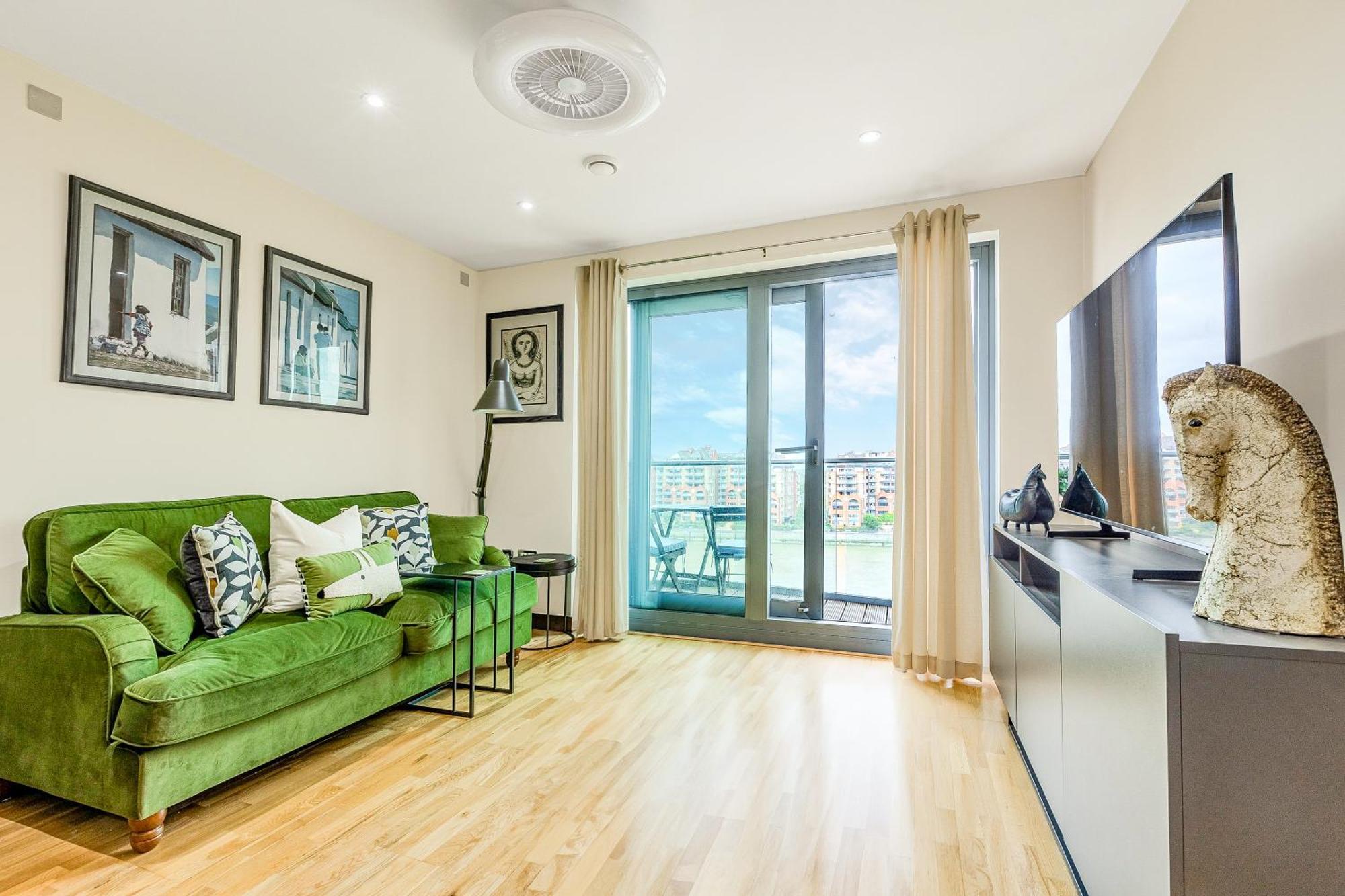 Appartement Upscale Riverfront 1br Flat, Prestigious Battersea Londres