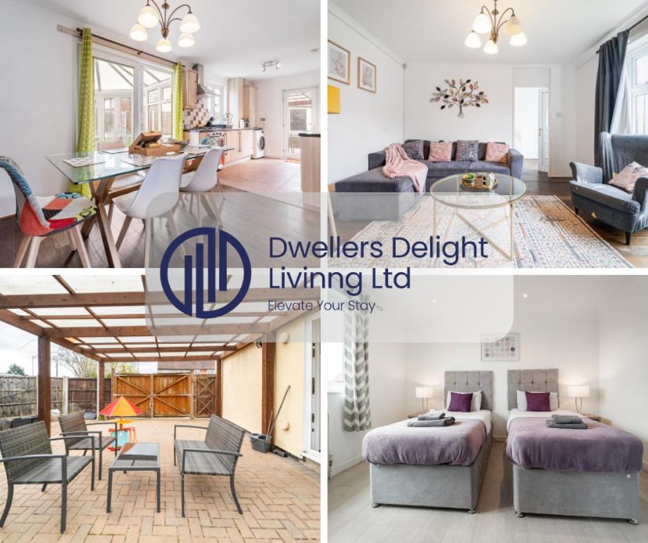 Dwellers Delight Living Ltd Serviced Accommodation, Chigwell, 3 Bedroom House, Upto 7 Guests, Free Wifi & Parking Сasa de vacaciones Londres