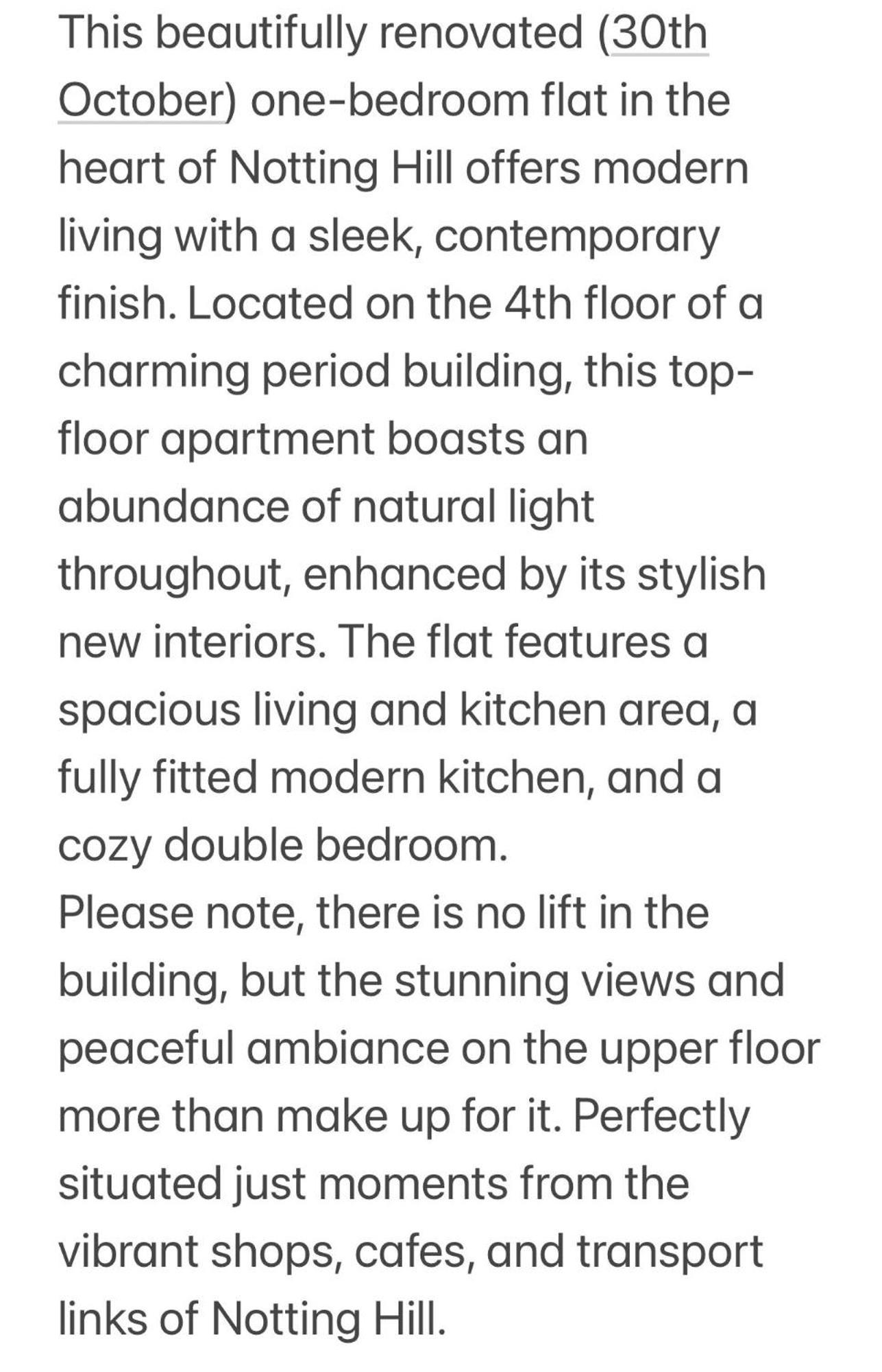 Appartement In The Heart Of Notting Hill Londres