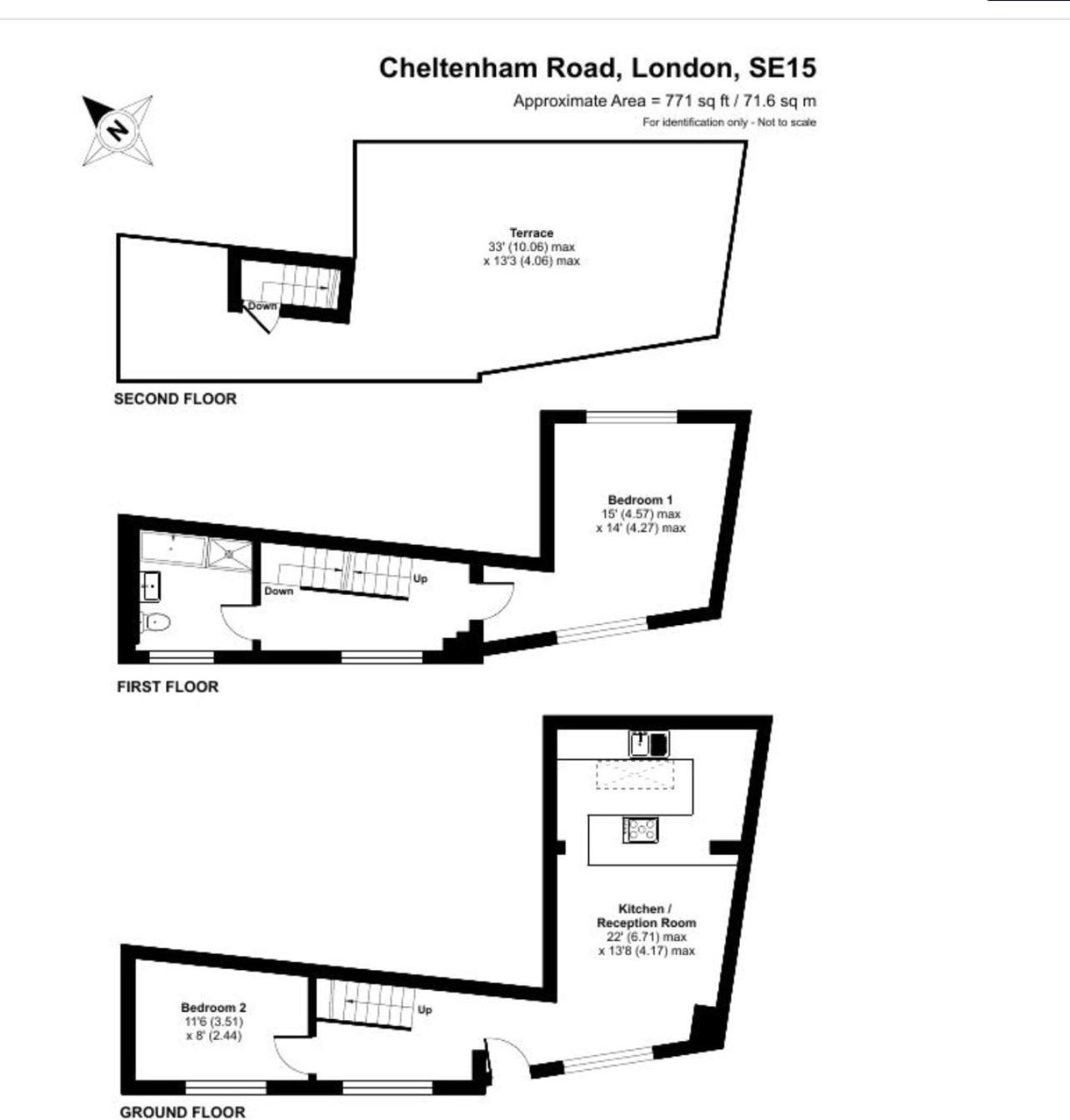 Charming 2 Bed House - Roof Terrace & Parking Ferienhaus